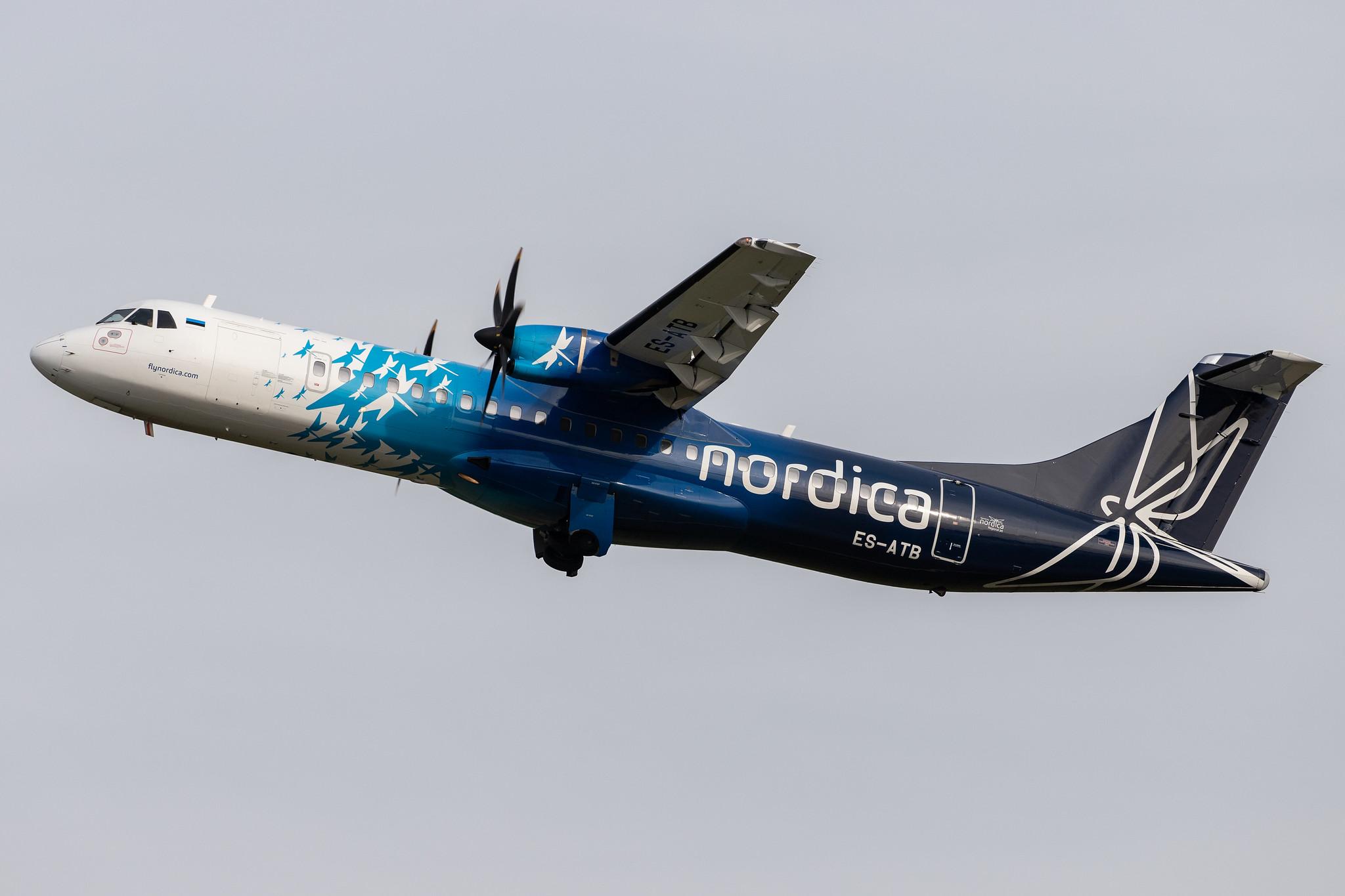 Hamburg Airport: Nordica (EE / EST) | Operator: Regional Jet |  ATR 72-600 AT76 | ES-ATB | MSN 1028