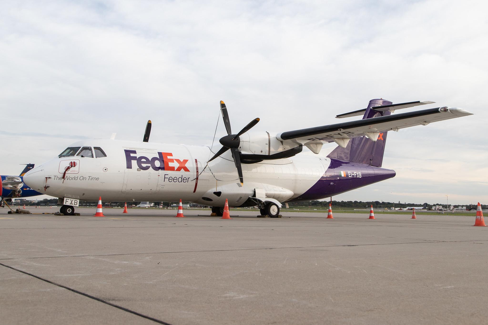 Hamburg Airport: FedEx (FX / FDX) | Operator: ASL Airlines Ireland |  ATR 42-300(F) AT43 | EI-FXB | MSN 0243