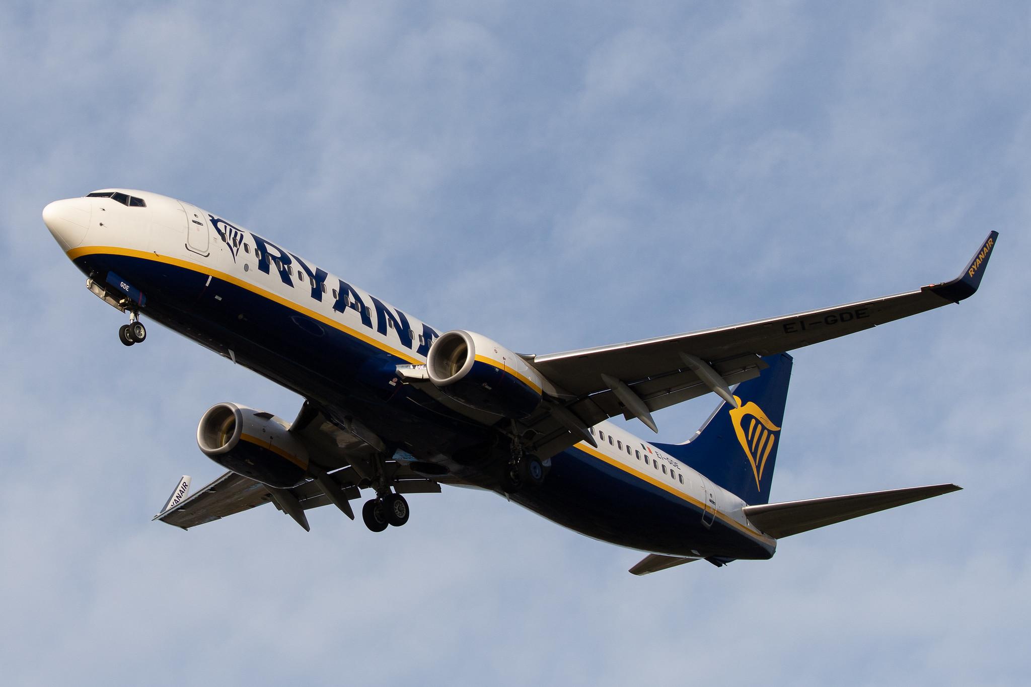 Frankfurt Airport: Ryanair (FR / RYR) |  Boeing 737-8AS B738 | EI-GDE | MSN 44803