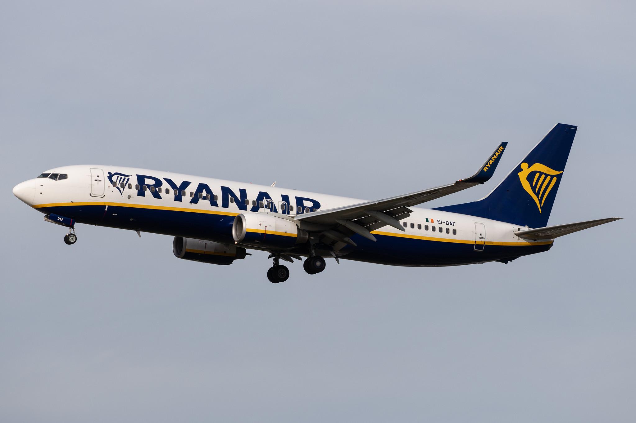 Frankfurt Airport: Ryanair (FR / RYR) |  Boeing 737-8AS B738 | EI-DAF | MSN 29939