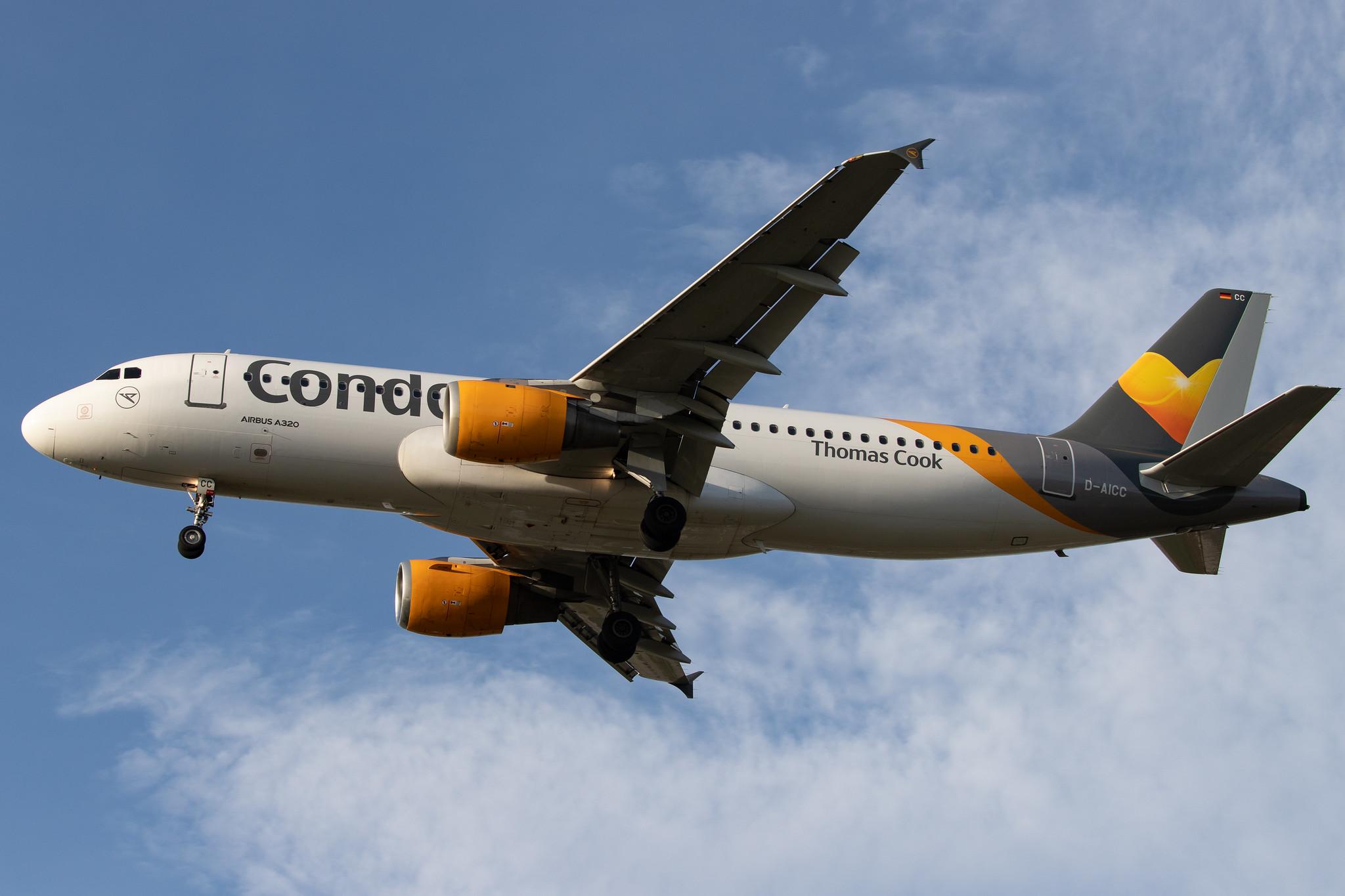 Frankfurt Airport: Condor (DE / CFG) |  Airbus A320-212 A320 | D-AICC | MSN 0809