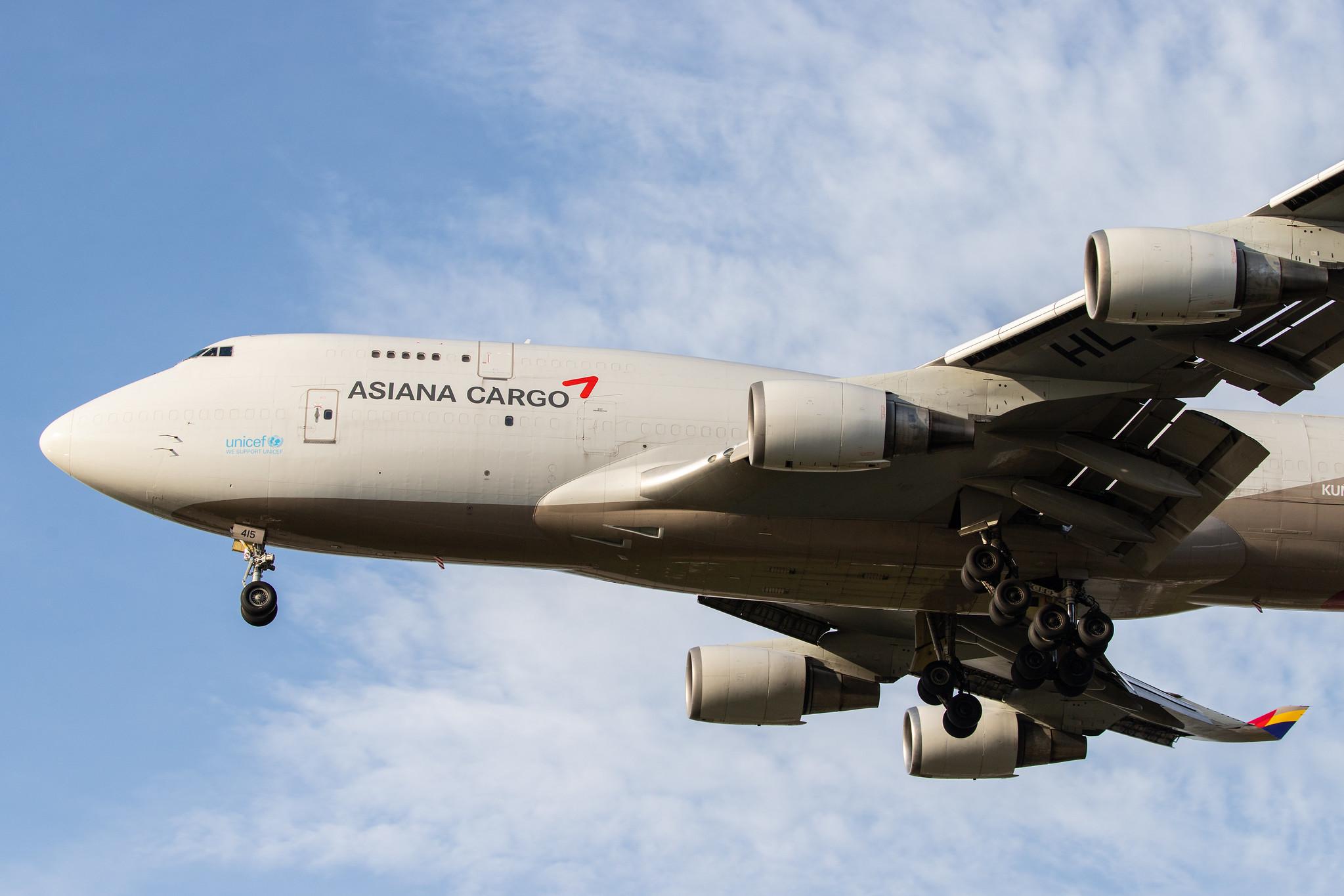 Frankfurt Airport: Asiana Cargo (OZ / AAR) | Operator: Asiana Airlines |  Boeing 747-48E(BDSF) B744 | HL7415 | MSN 25777
