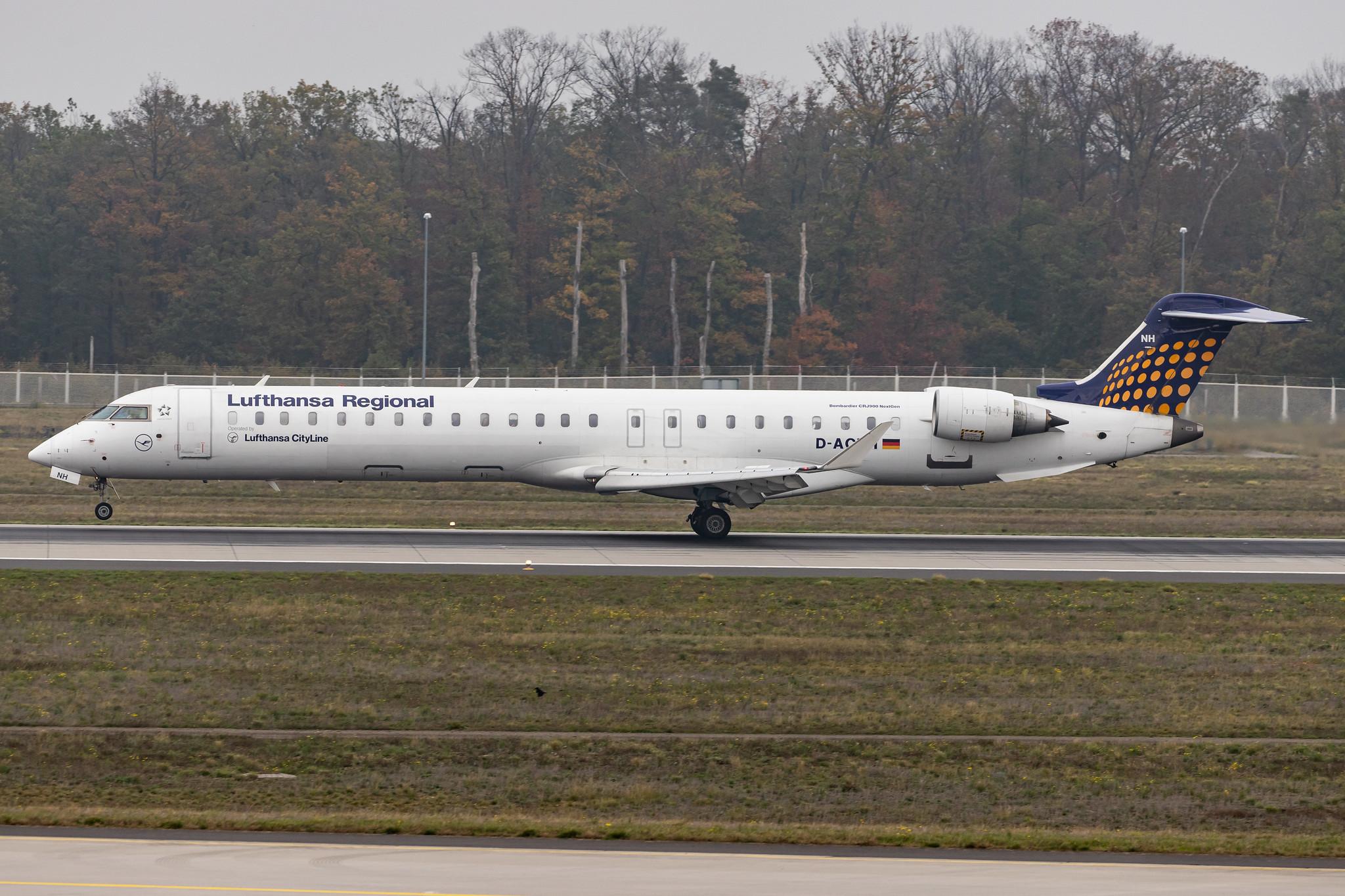 Frankfurt Airport: Lufthansa (LH / DLH) | Operator: Lufthansa CityLine |  Bombardier CRJ-900LR CRJ9 | D-ACNH | MSN 15247