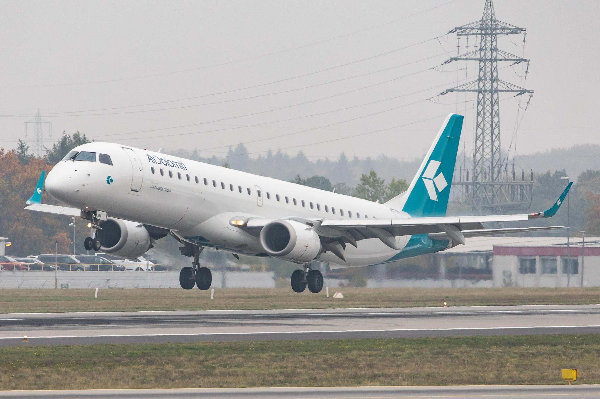 Frankfurt Airport: Air Dolomiti (EN / DLA) |  Embraer ERJ-195LR E195 | I-ADJN | MSN 19000270