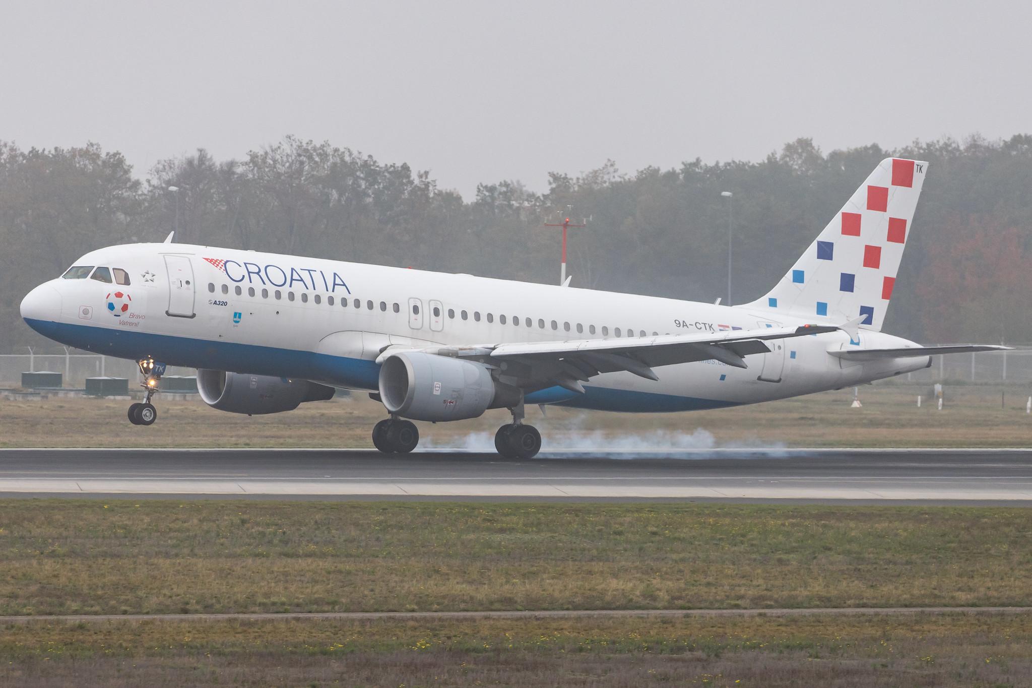 Frankfurt Airport: Croatia Airlines (OU / CTN) |  Airbus A320-214 A320 | 9A-CTK | MSN 1237