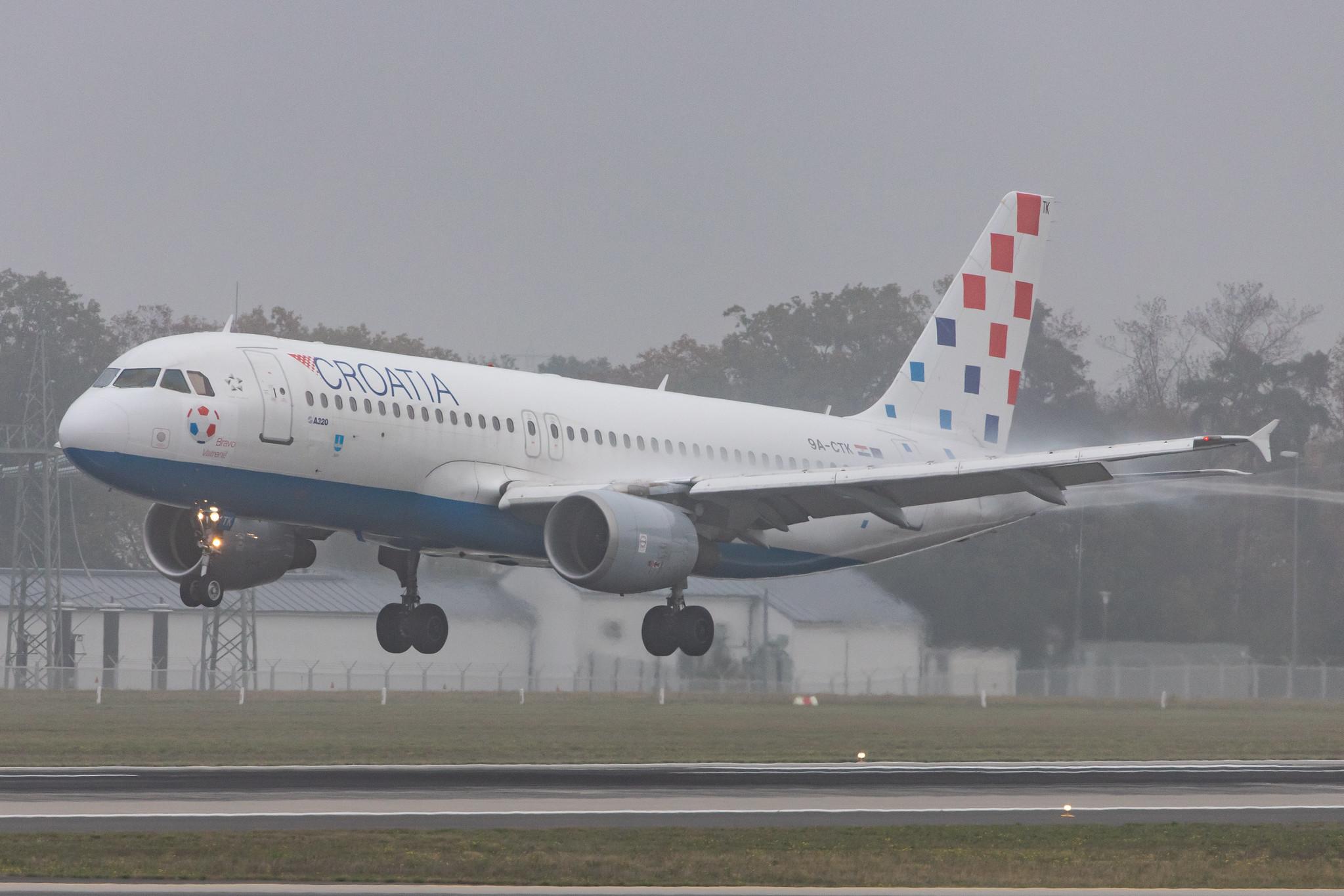Frankfurt Airport: Croatia Airlines (OU / CTN) |  Airbus A320-214 A320 | 9A-CTK | MSN 1237