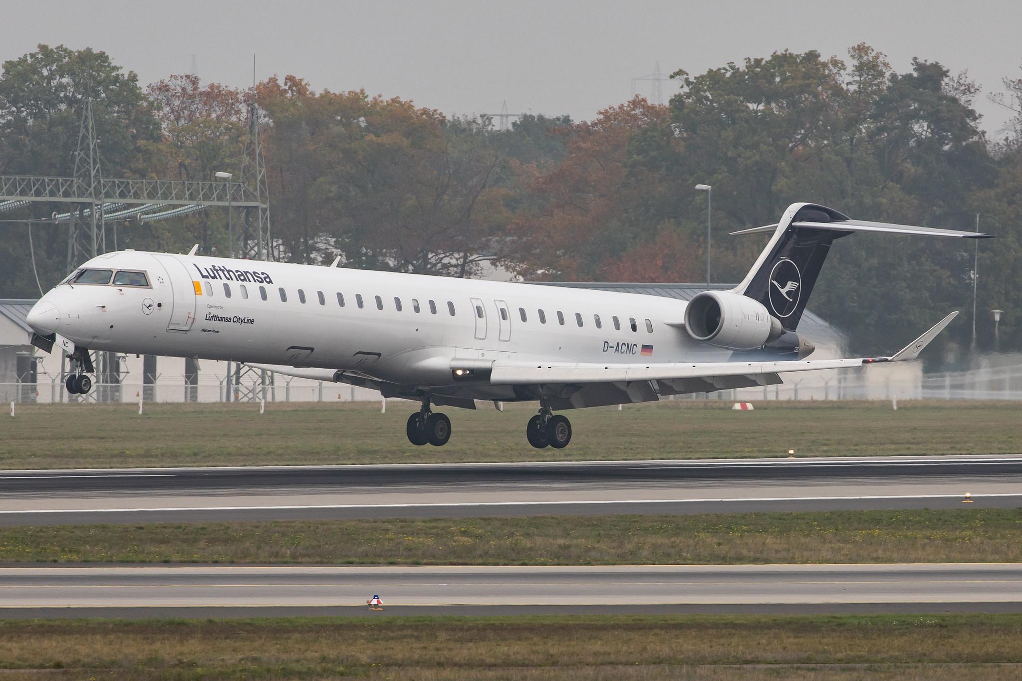 Frankfurt Airport: Lufthansa (LH / DLH) | Operator: Lufthansa CityLine |  Bombardier CRJ-900LR CRJ9 | D-ACNC | MSN 15236