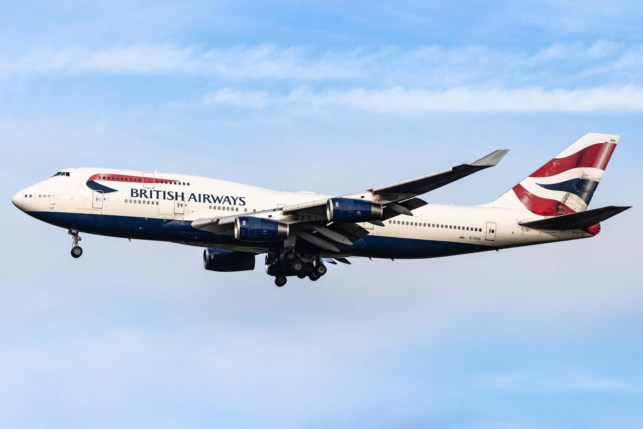London Heathrow Airport: British Airways (BA / BAW) |  Boeing 747-436 B744 | G-CIVH | MSN 25809