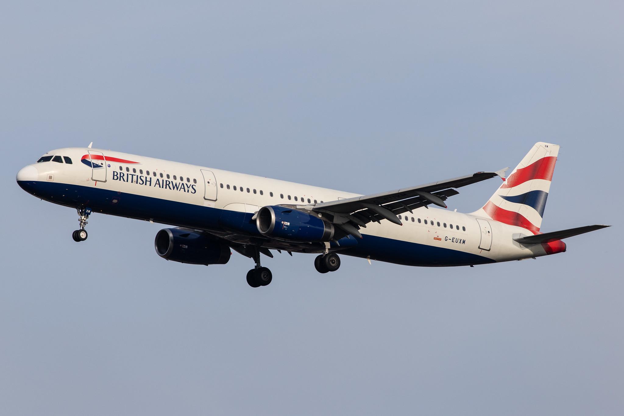 London Heathrow Airport: British Airways (BA / BAW) |  Airbus A321-231 A321 | G-EUXM | MSN 3290