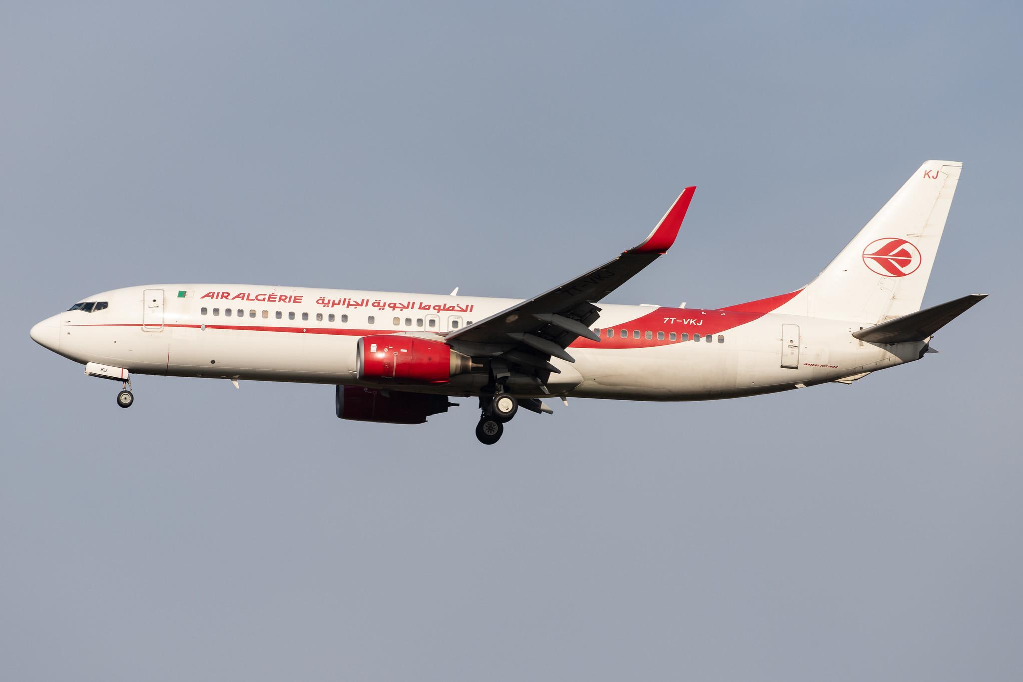 London Heathrow Airport: Air Algerie (AH / DAH) |  Boeing 737-8D6 B738 | 7T-VKJ | MSN 40864