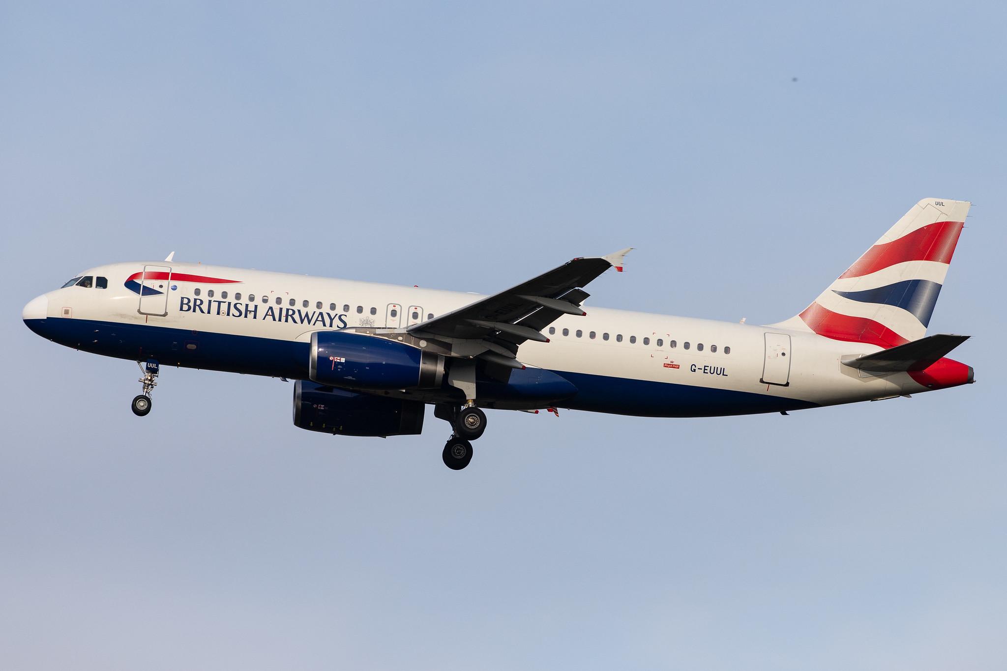London Heathrow Airport: British Airways (BA / BAW) |  Airbus A320-232 A320 | G-EUUL | MSN 1708