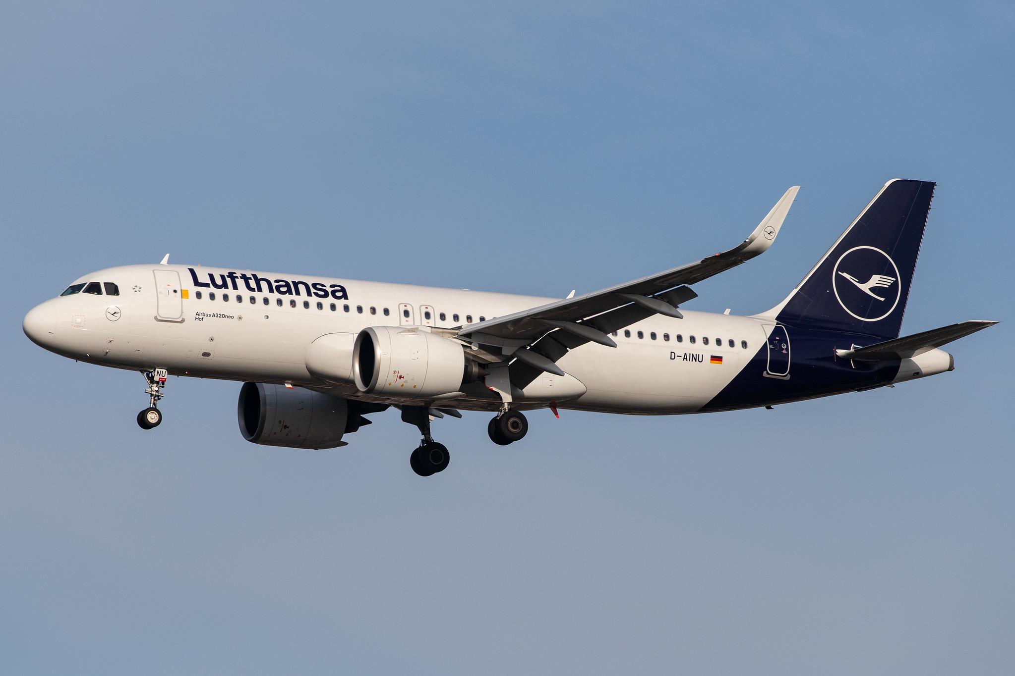 London Heathrow Airport: Lufthansa (LH / DLH) |  Airbus A320-271N A20N | D-AINU | MSN 8728