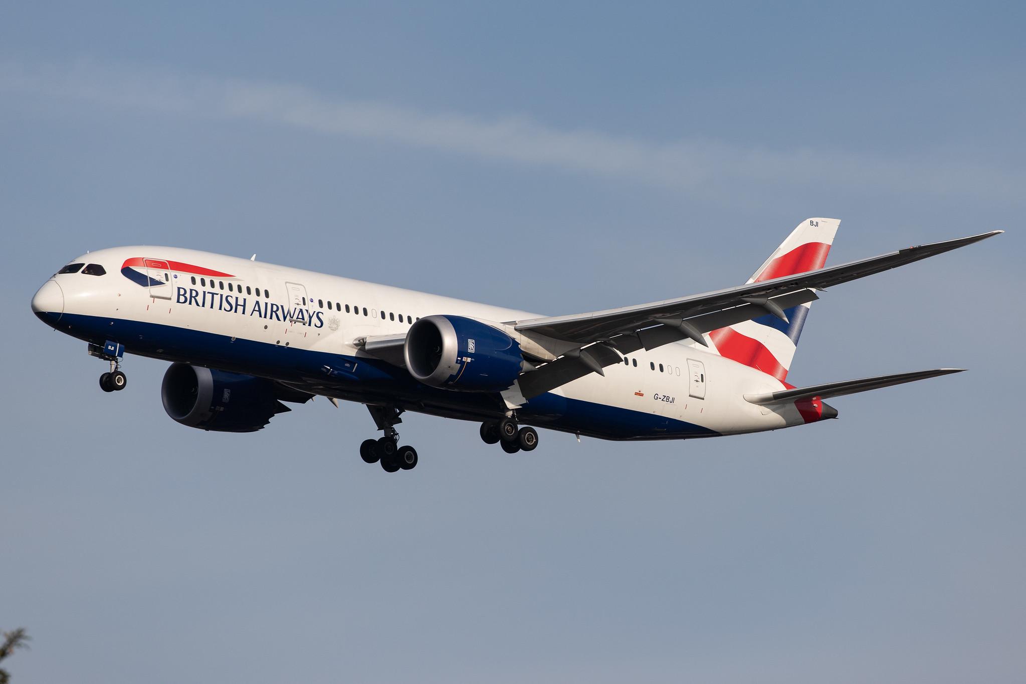 London Heathrow Airport: British Airways (BA / BAW) |  Boeing 787-8 Dreamliner B788 | G-ZBJI | MSN 60626