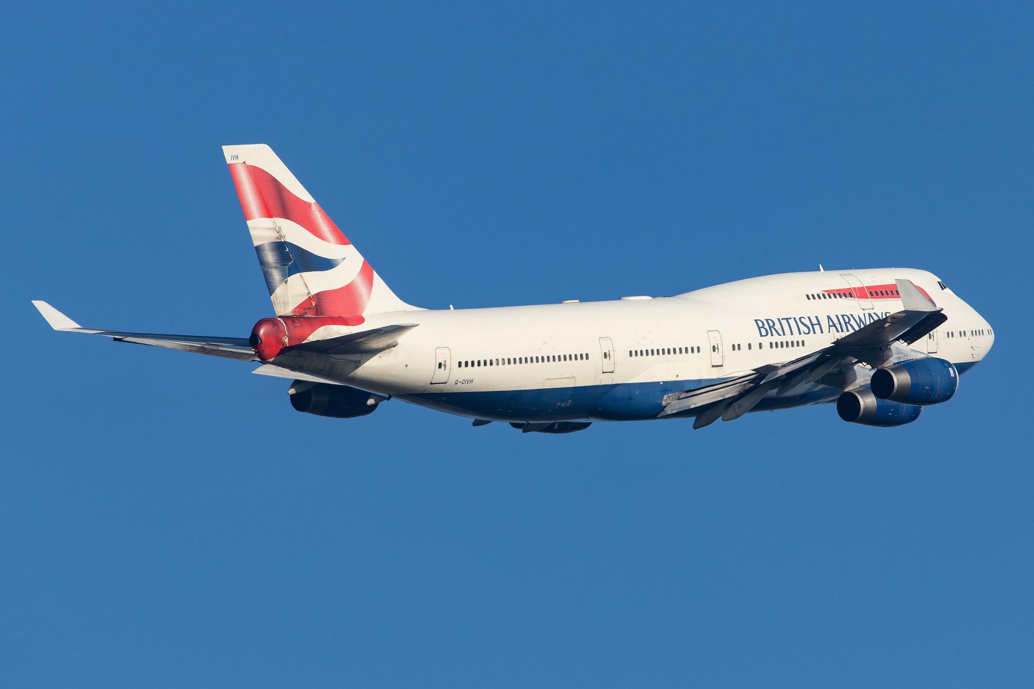 London Heathrow Airport: British Airways (BA / BAW) |  Boeing 747-436 B744 | G-CIVH | MSN 25809
