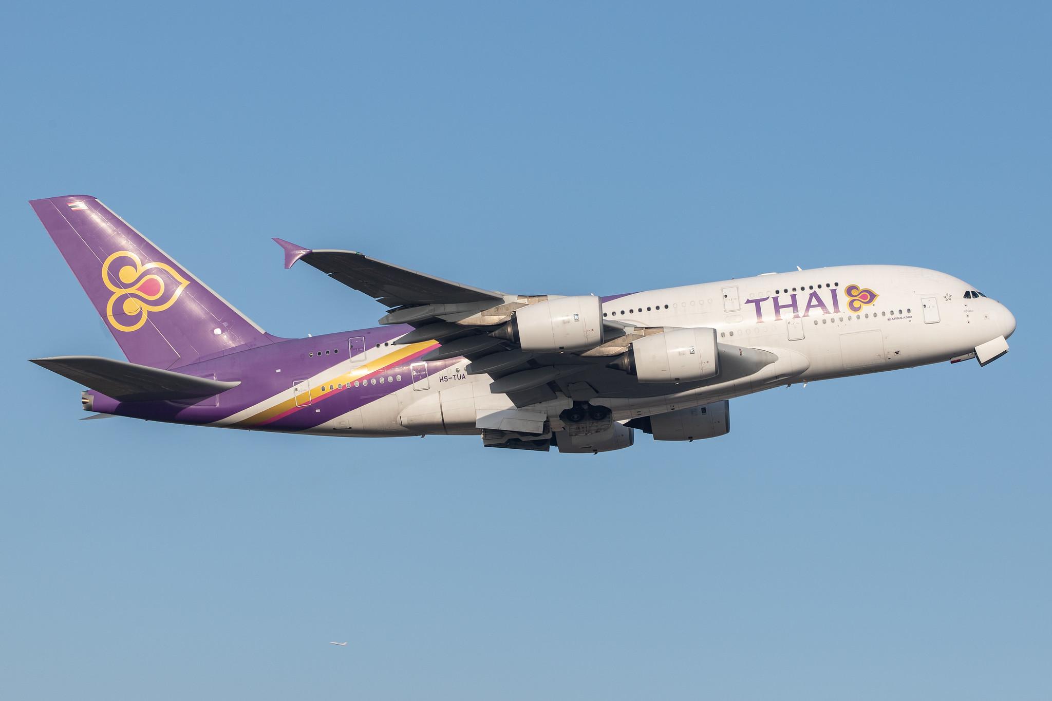 London Heathrow Airport: Thai Airways (TG / THA) |  Airbus A380-841 A388 | HS-TUA | MSN 087