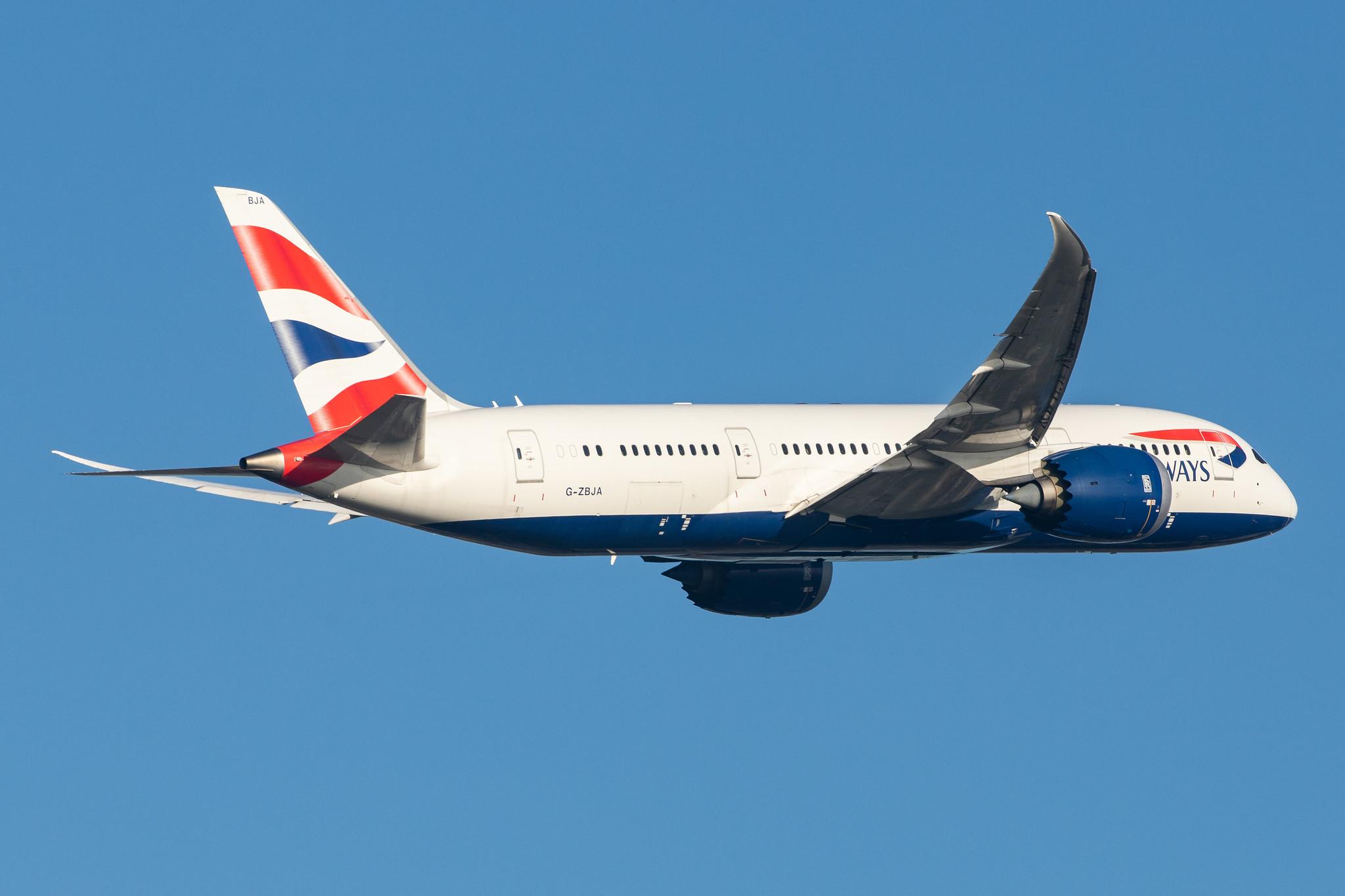 London Heathrow Airport: British Airways (BA / BAW) |  Boeing 787-8 Dreamliner B788 | G-ZBJA | MSN 38609