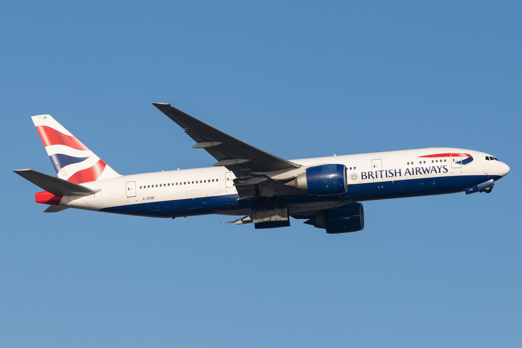 London Heathrow Airport: British Airways (BA / BAW) |  Boeing 777-236 B772 | G-ZZZB | MSN 27106