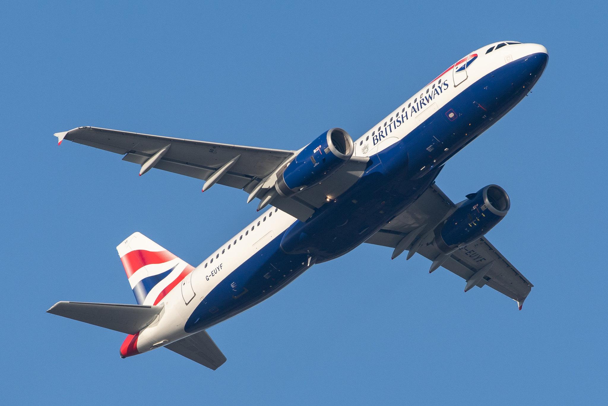London Heathrow Airport: British Airways (BA / BAW) |  Airbus A320-232 A320 | G-EUYF | MSN 4185