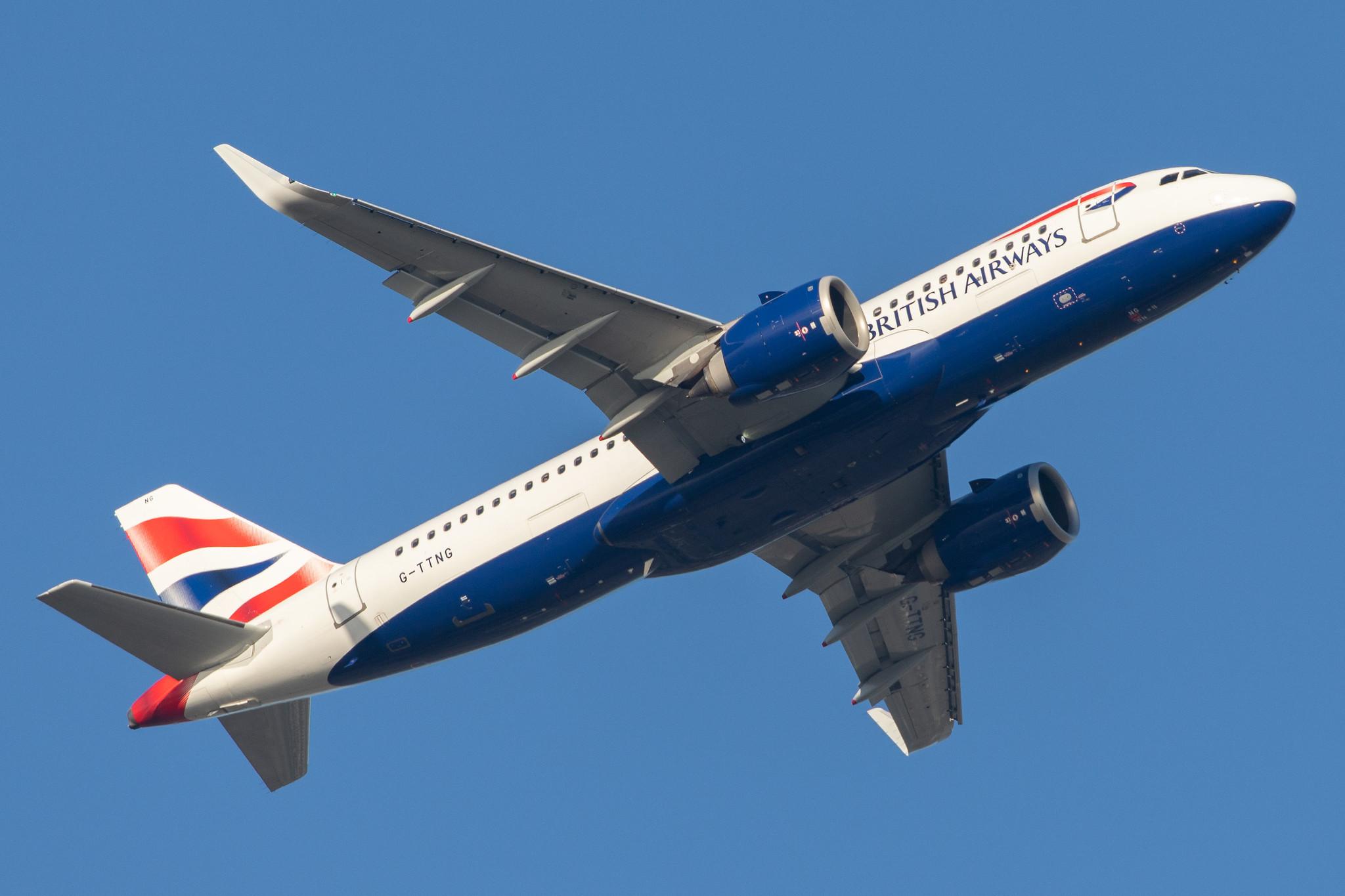 London Heathrow Airport: British Airways (BA / BAW) |  Airbus A320-251N A20N | G-TTNG | MSN 8431