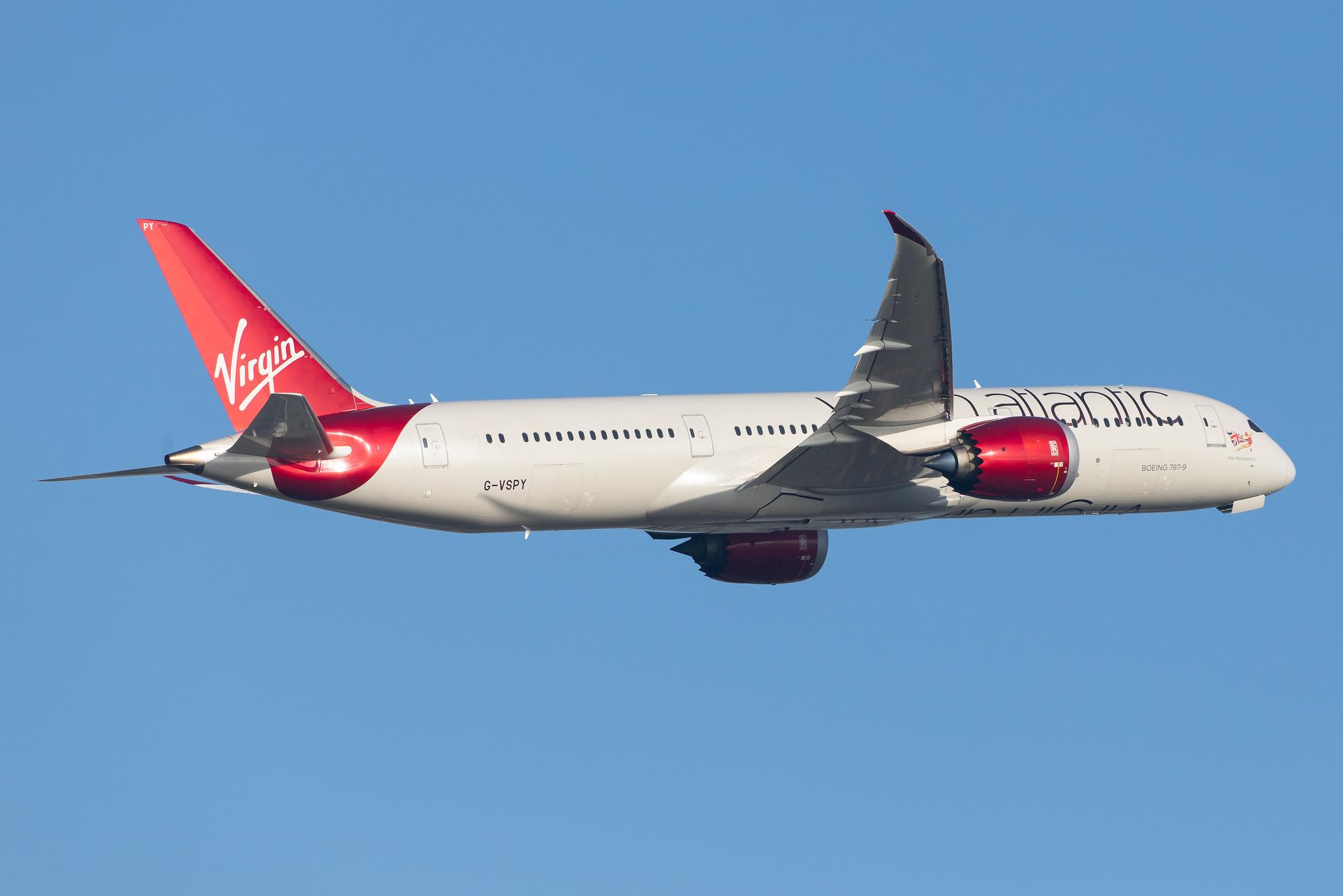 London Heathrow Airport: Virgin Atlantic (VS / VIR) |  Boeing 787-9 Dreamliner B789 | G-VSPY | MSN 37973
