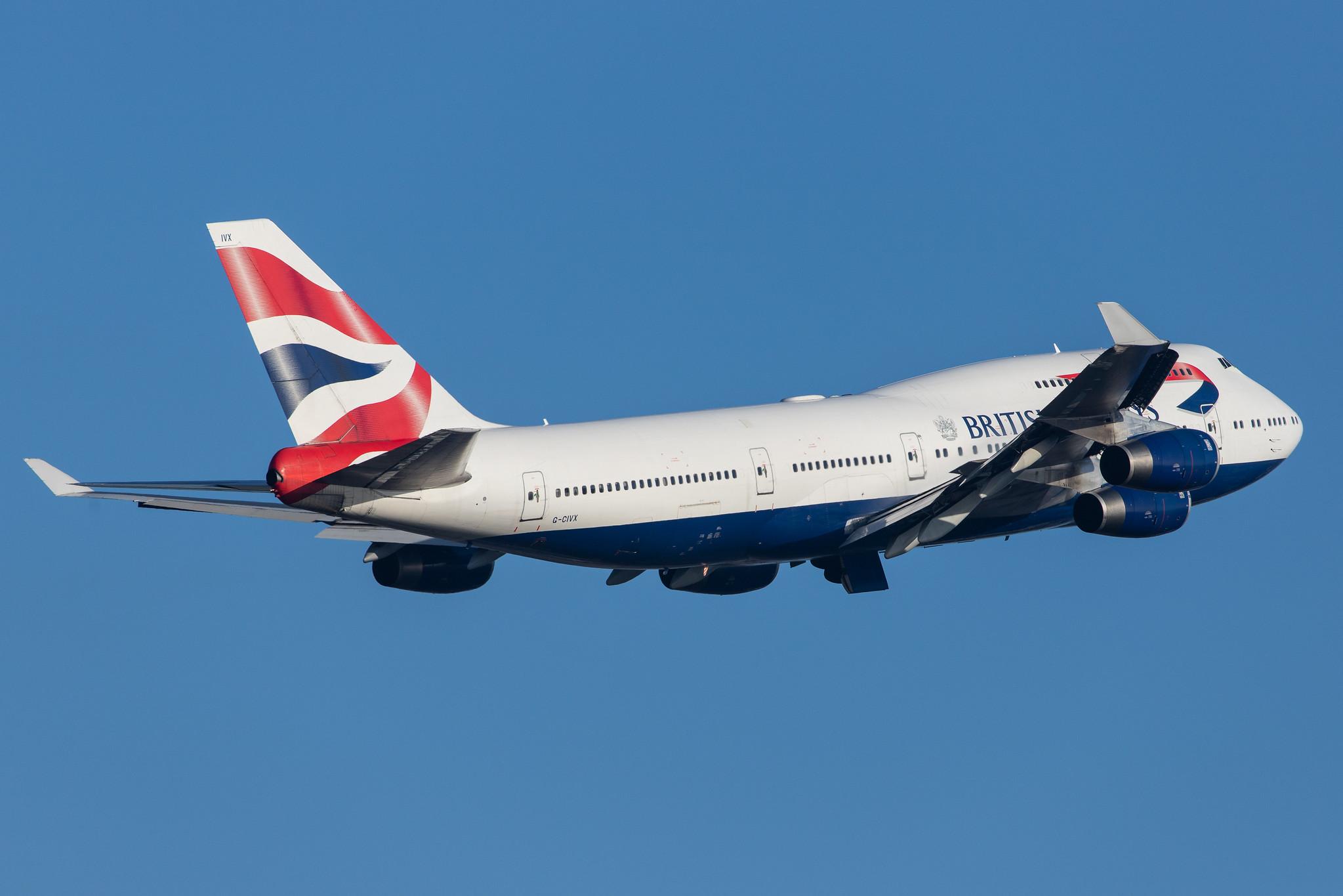 London Heathrow Airport: British Airways (BA / BAW) |  Boeing 747-436 B744 | G-CIVX | MSN 28852