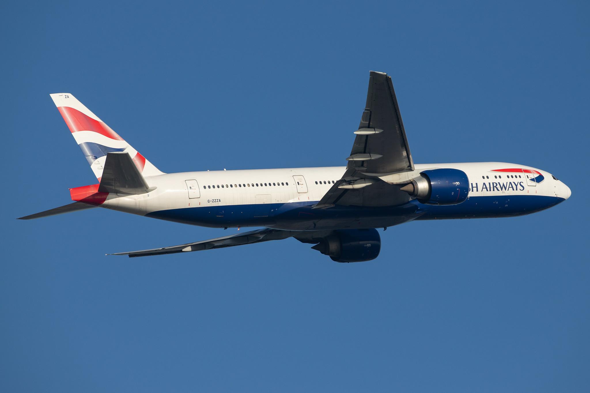 London Heathrow Airport: British Airways (BA / BAW) |  Boeing 777-236 B772 | G-ZZZA | MSN 27105