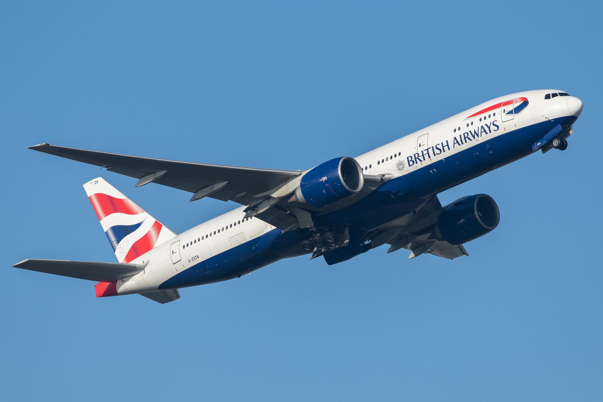 London Heathrow Airport: British Airways (BA / BAW) |  Boeing 777-236 B772 | G-ZZZA | MSN 27105