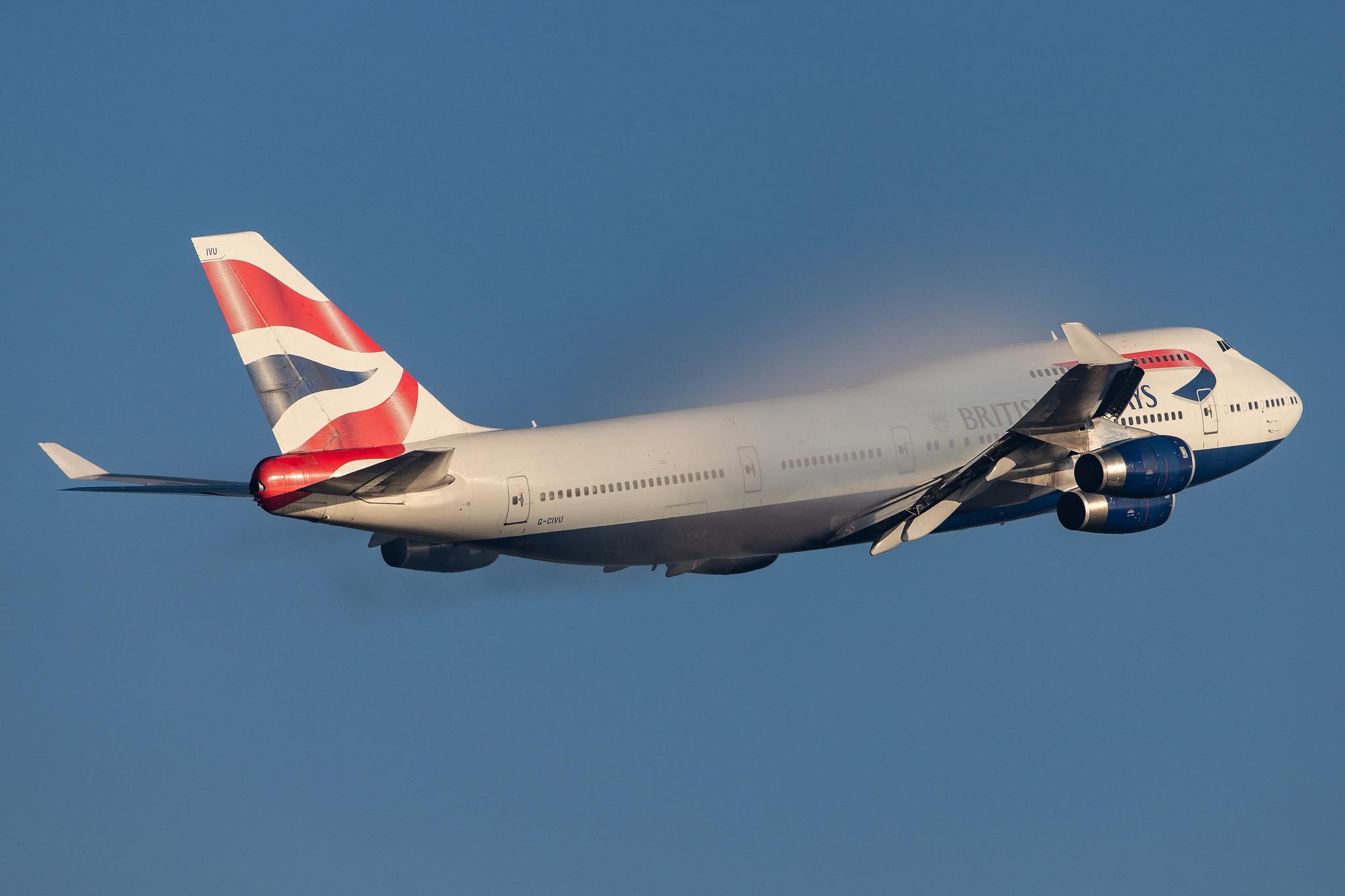 London Heathrow Airport: British Airways (BA / BAW) |  Boeing 747-436 B744 | G-CIVU | MSN 25810