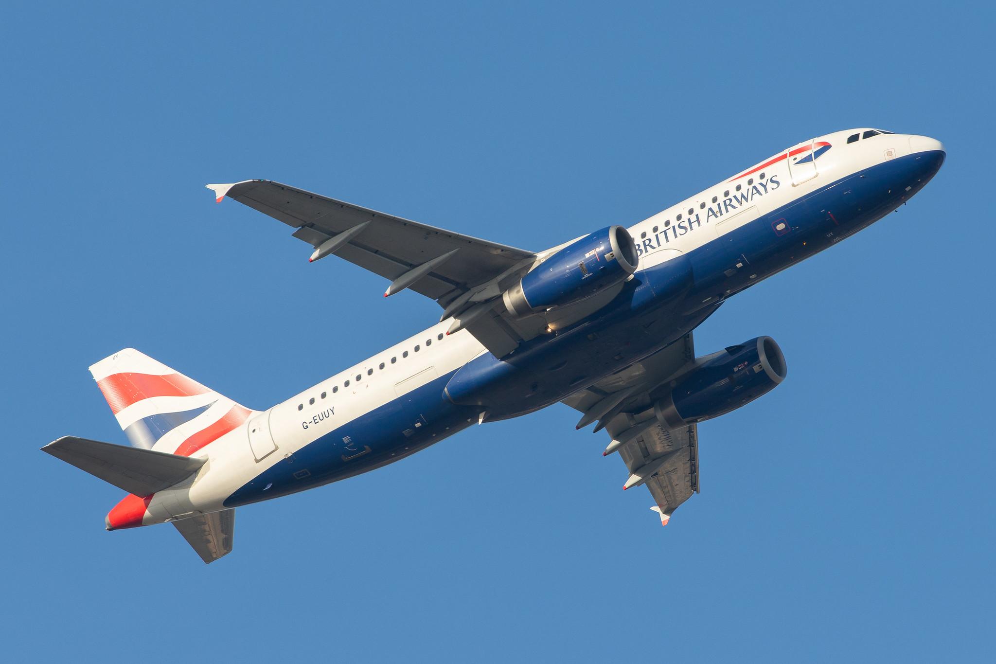 London Heathrow Airport: British Airways (BA / BAW) |  Airbus A320-232 A320 | G-EUUY | MSN 3607