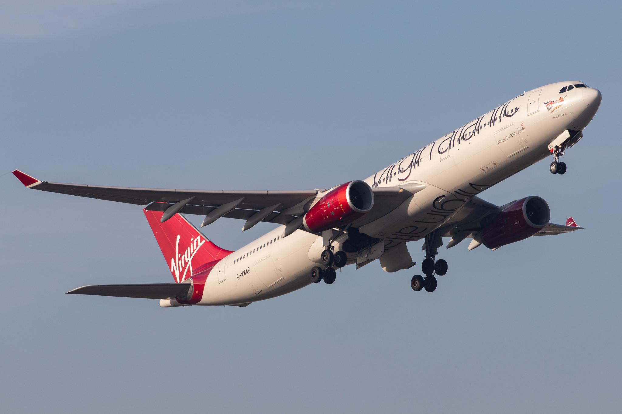 London Heathrow Airport: Virgin Atlantic (VS / VIR) |  Airbus A330-343 A333 | G-VWAG | MSN 1341