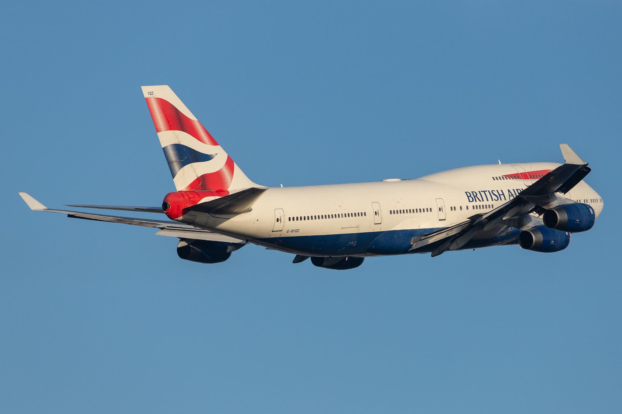 London Heathrow Airport: British Airways (BA / BAW) |  Boeing 747-436 B744 | G-BYGD | MSN 28857