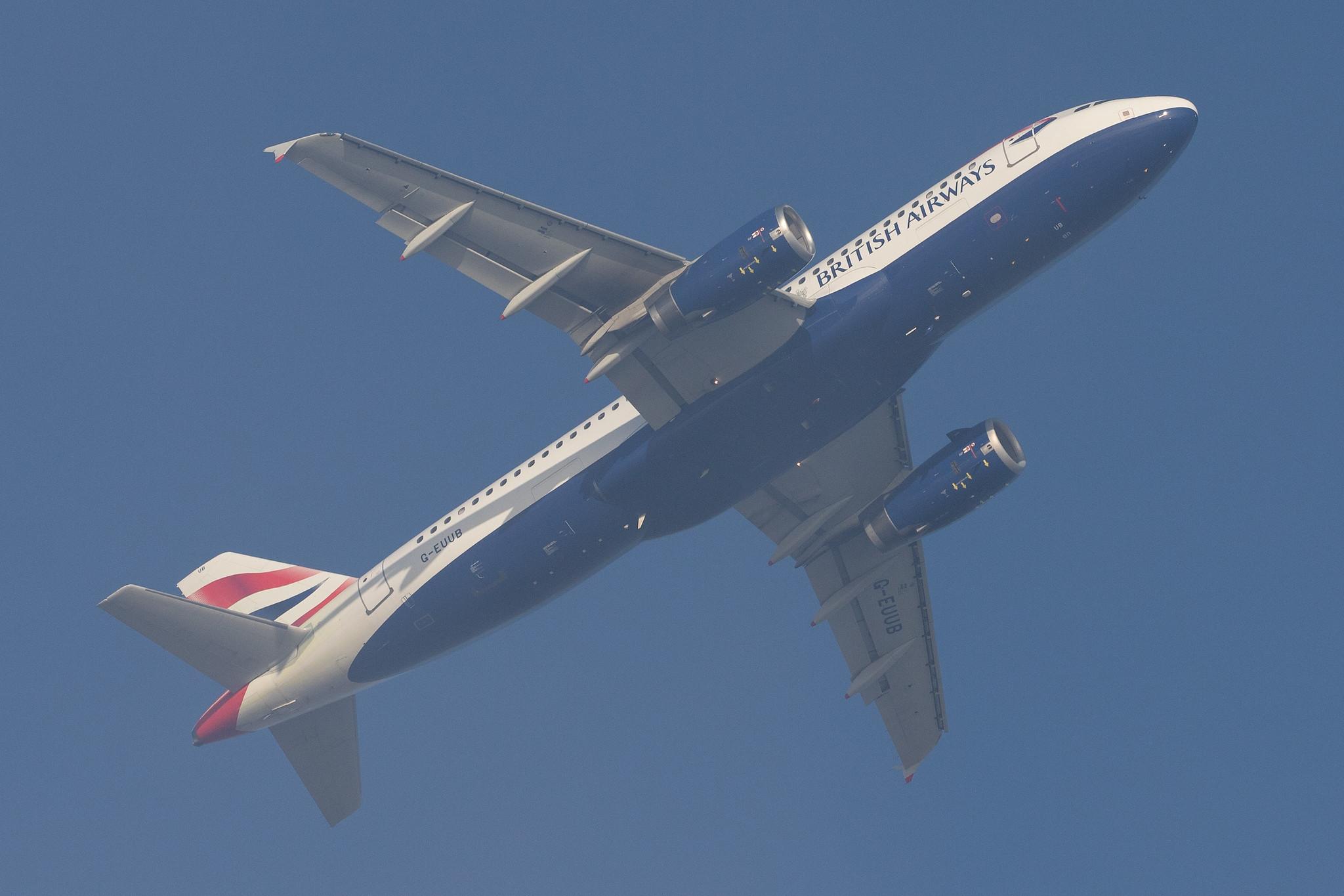 London Heathrow Airport: British Airways (BA / BAW) |  Airbus A320-232 A320 | G-EUUB | MSN 1689
