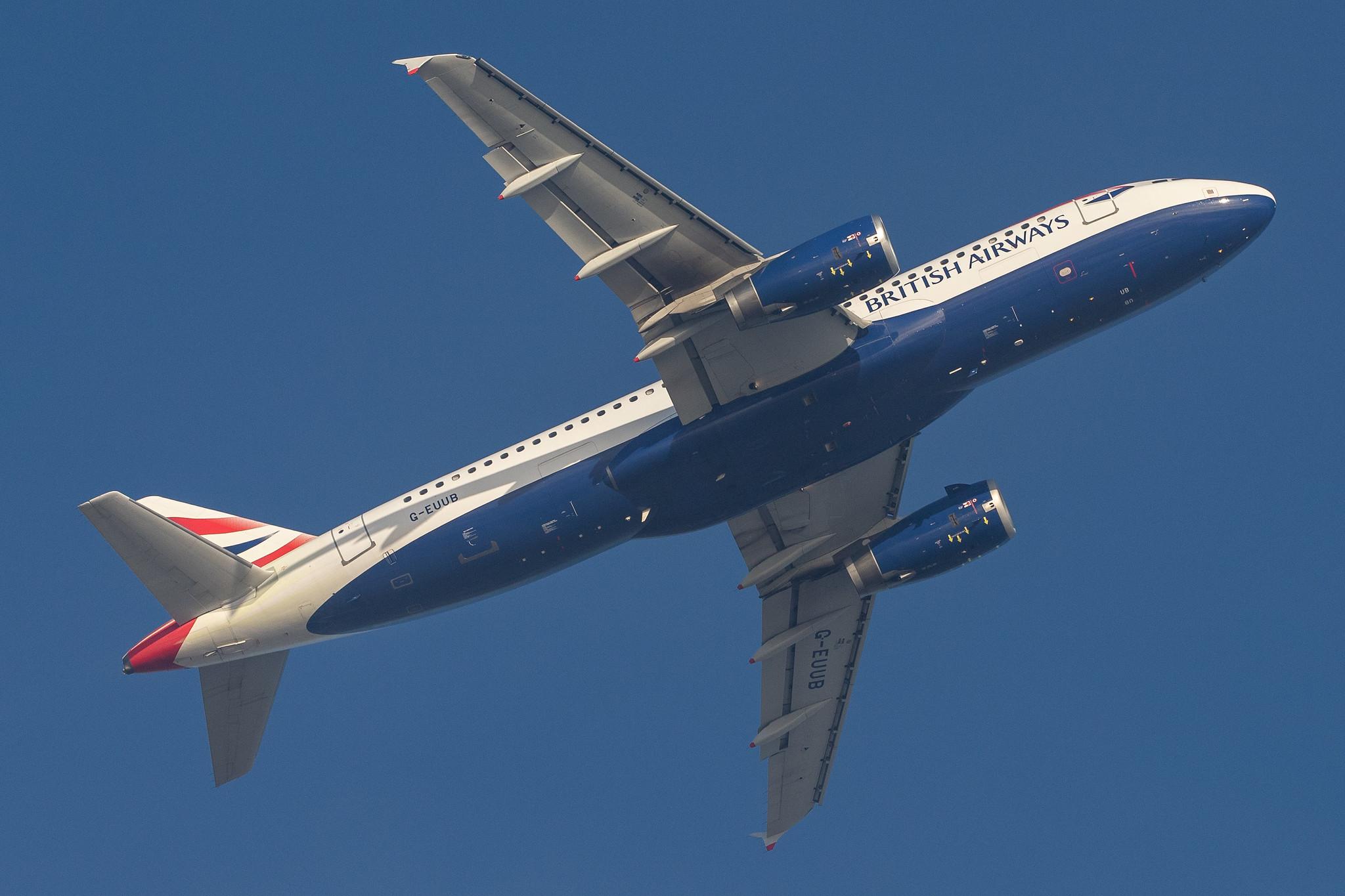 London Heathrow Airport: British Airways (BA / BAW) |  Airbus A320-232 A320 | G-EUUB | MSN 1689