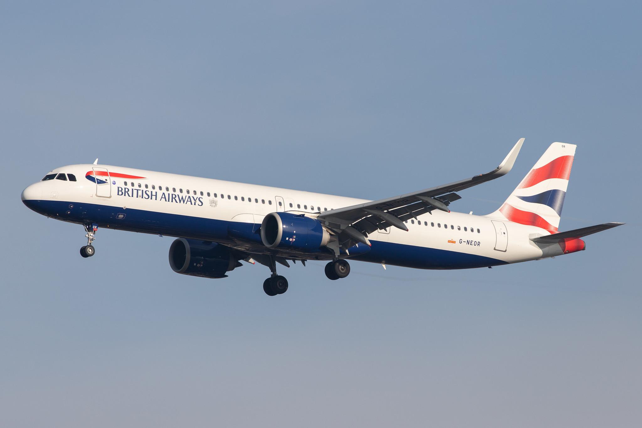 London Heathrow Airport: British Airways (BA / BAW) |  Airbus A321-251NX A21N | G-NEOR | MSN 8526