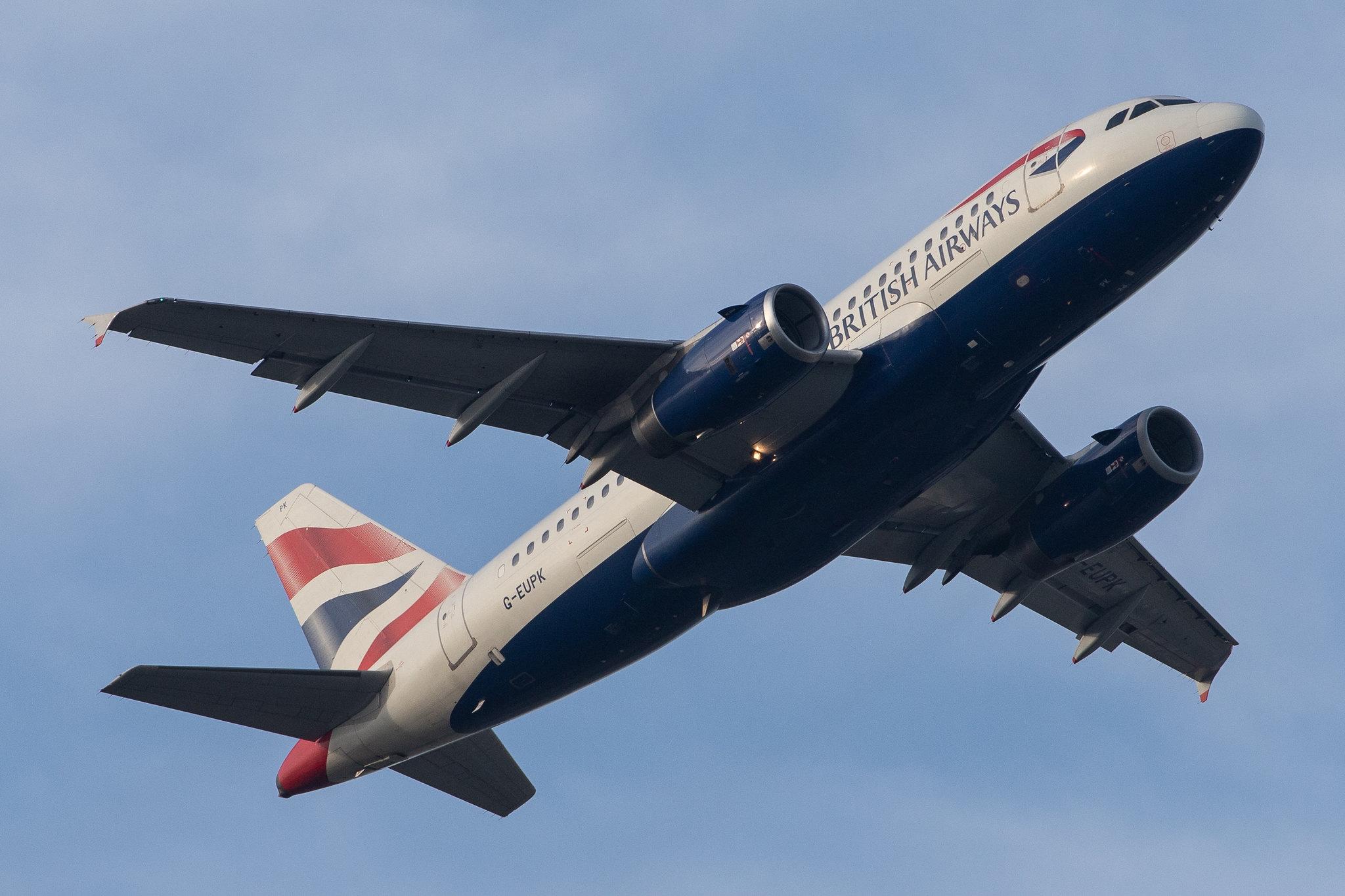 London Heathrow Airport: British Airways (BA / BAW) |  Airbus A319-131 A319 | G-EUPK | MSN 1236