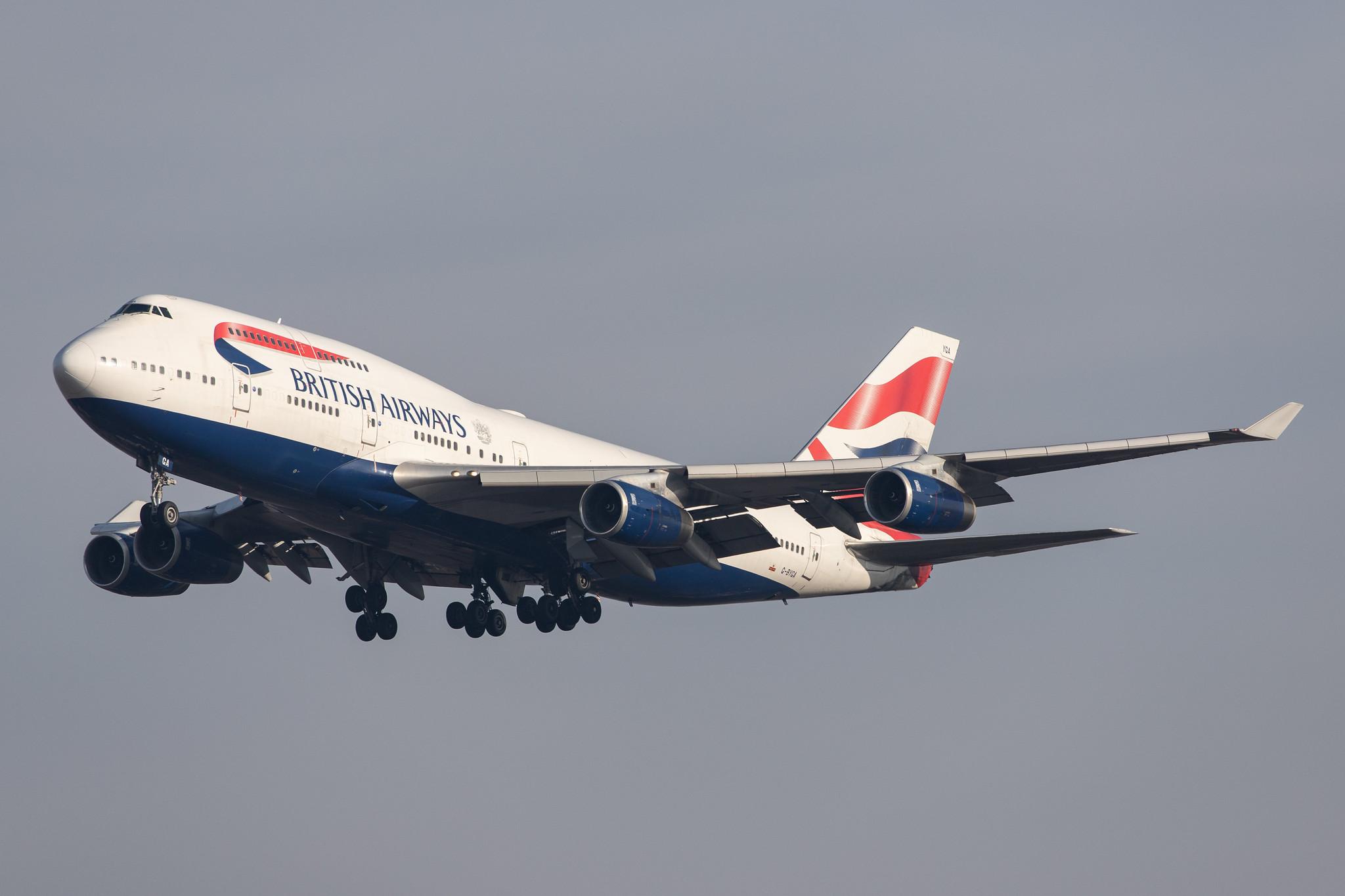 London Heathrow Airport: British Airways (BA / BAW) |  Boeing 747-436 B744 | G-BYGA | MSN 28855