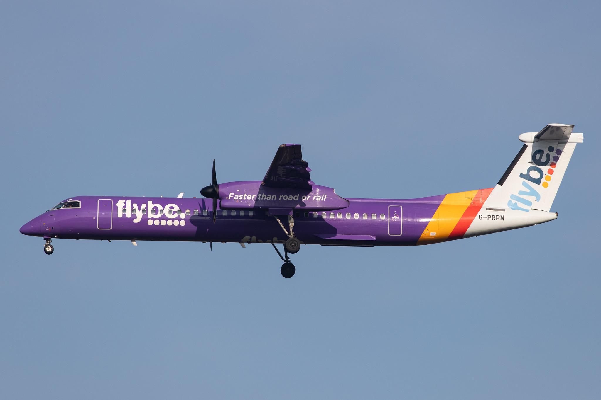 London Heathrow Airport: Flybe (BE / BEE) |  De Havilland Canada Dash 8-400 DH8D | G-PRPM | MSN 4188