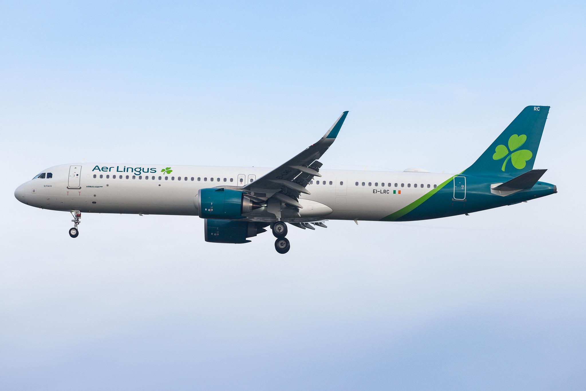 London Heathrow Airport: Aer Lingus (EI / EIN) |  Airbus A321-253NX A21N | EI-LRC | MSN 8965