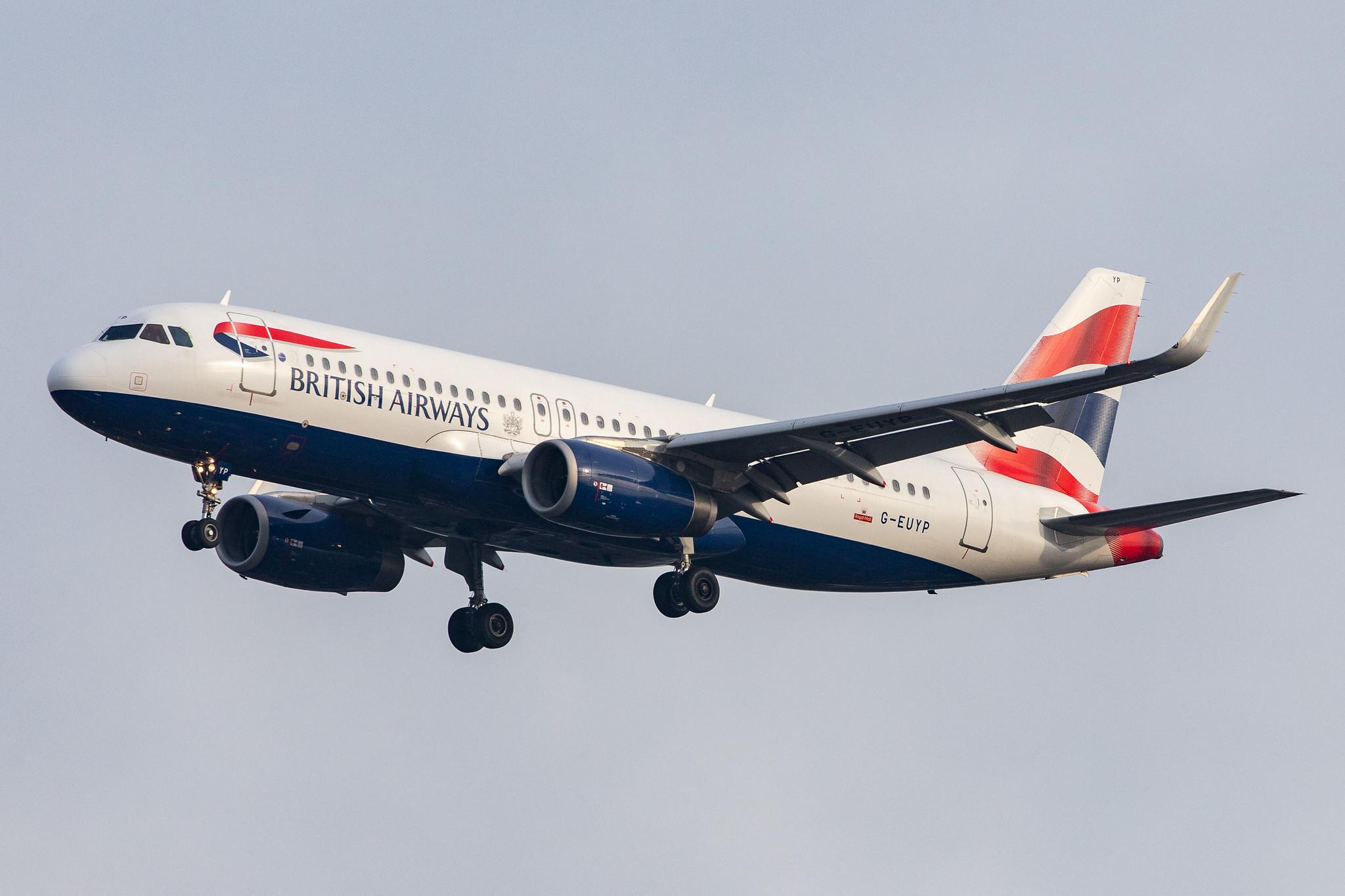 London Heathrow Airport: British Airways (BA / BAW) |  Airbus A320-232 A320 | G-EUYP | MSN 5784