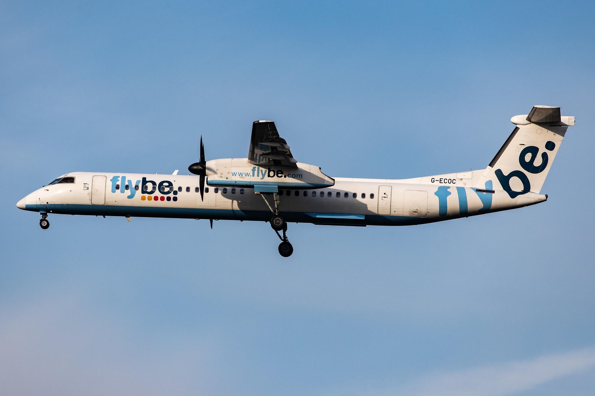 London Heathrow Airport: Flybe (BE / BEE) |  De Havilland Canada Dash 8-400 DH8D | G-ECOC | MSN 4197