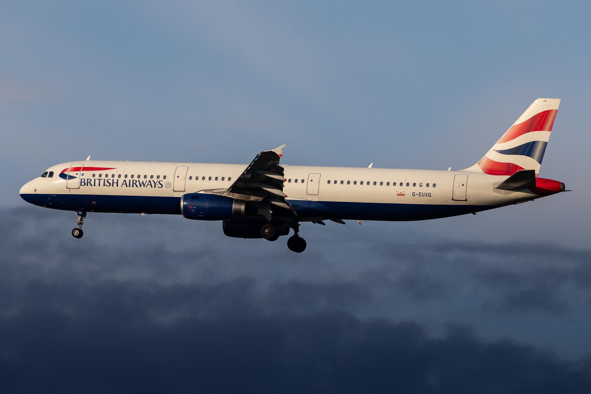 London Heathrow Airport: British Airways (BA / BAW) |  Airbus A321-231 A321 | G-EUXG | MSN 2351