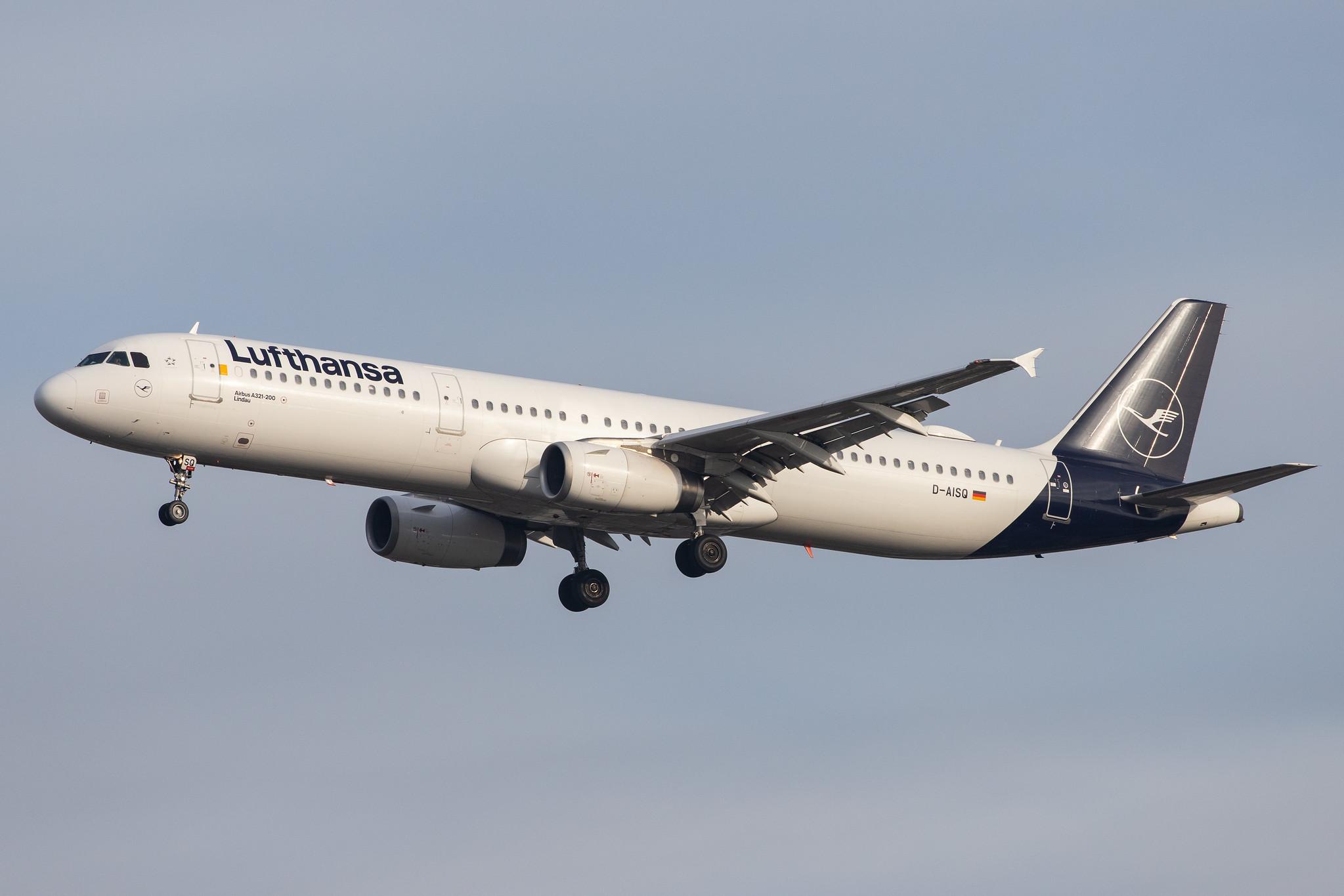 London Heathrow Airport: Lufthansa (LH / DLH) |  Airbus A321-231 A321 | D-AISQ | MSN 3936