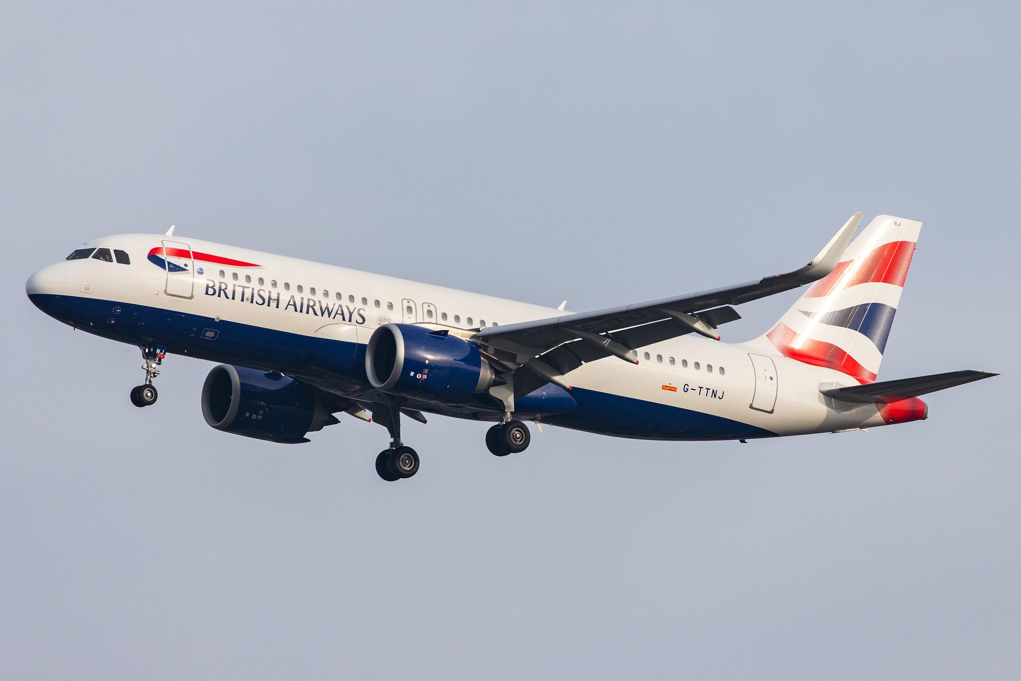 London Heathrow Airport: British Airways (BA / BAW) |  Airbus A320-251N A20N | G-TTNJ | MSN 8772
