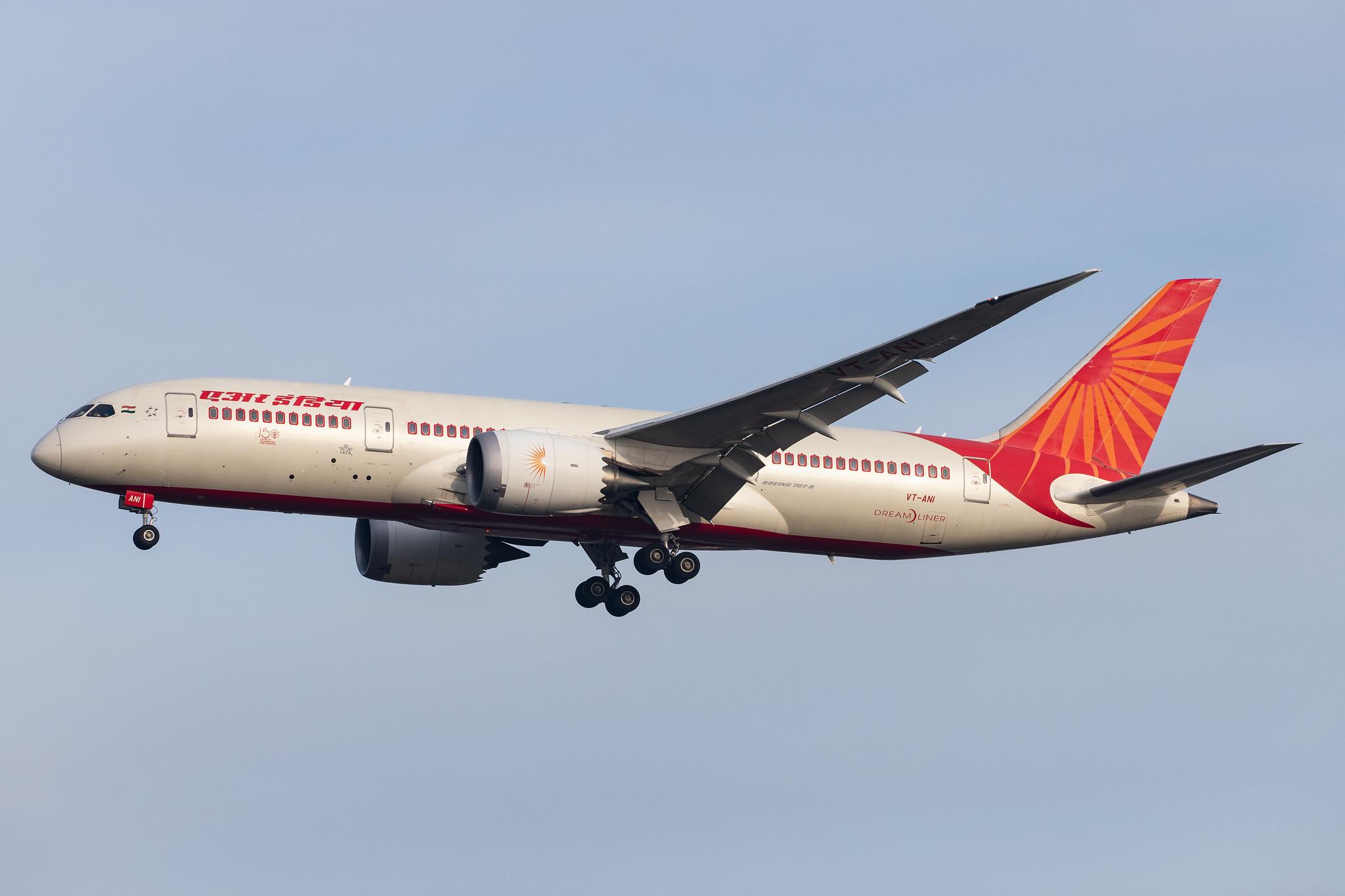 London Heathrow Airport: Air India (AI / AIC) |  Boeing 787-8 Dreamliner B788 | VT-ANI | MSN 36277