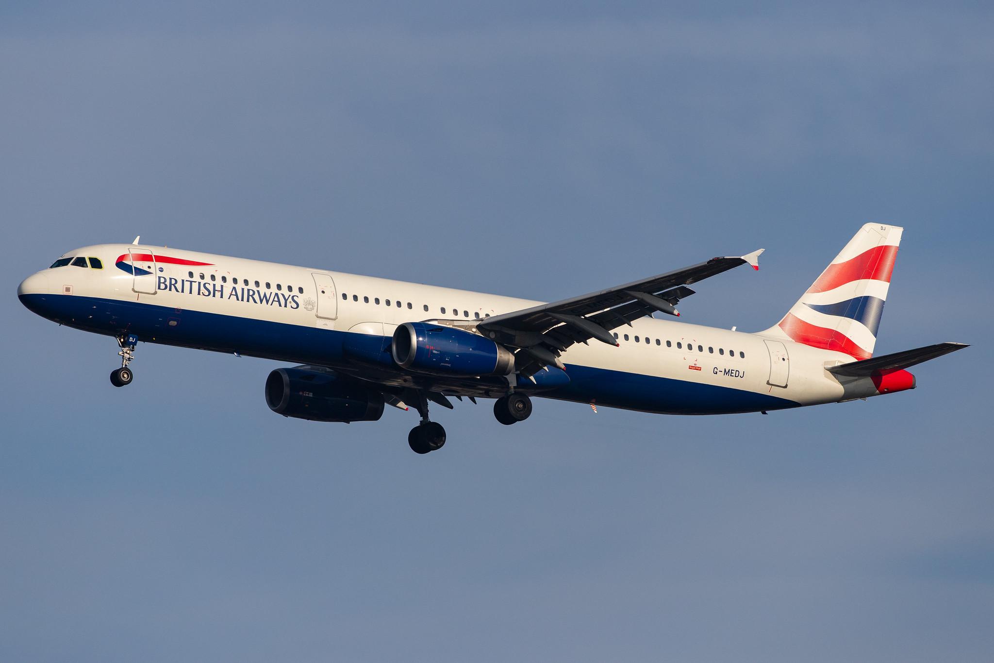 London Heathrow Airport: British Airways (BA / BAW) |  Airbus A321-231 A321 | G-MEDJ | MSN 2190