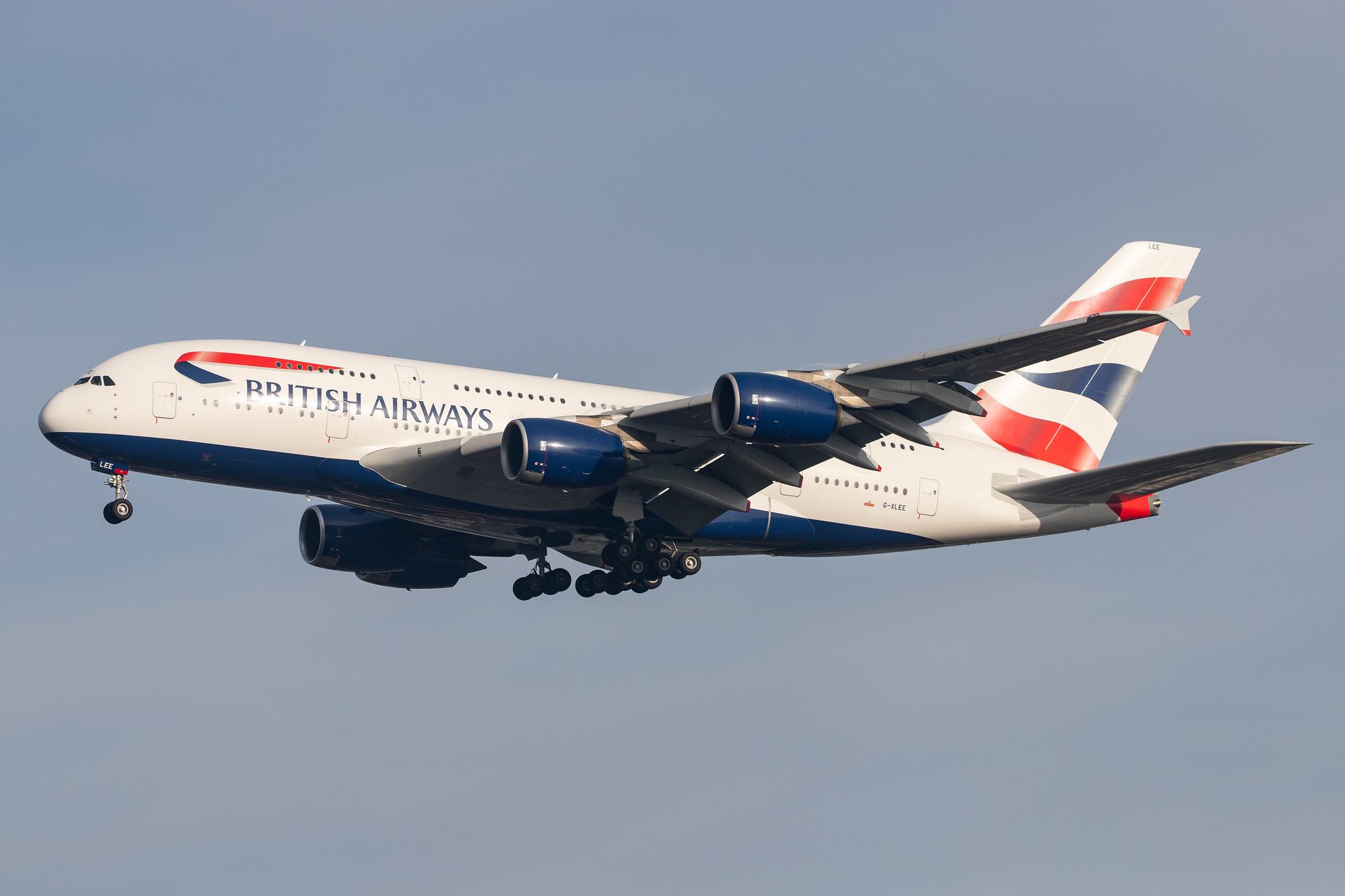 London Heathrow Airport: British Airways (BA / BAW) |  Airbus A380-841 A388 | G-XLEE | MSN 148