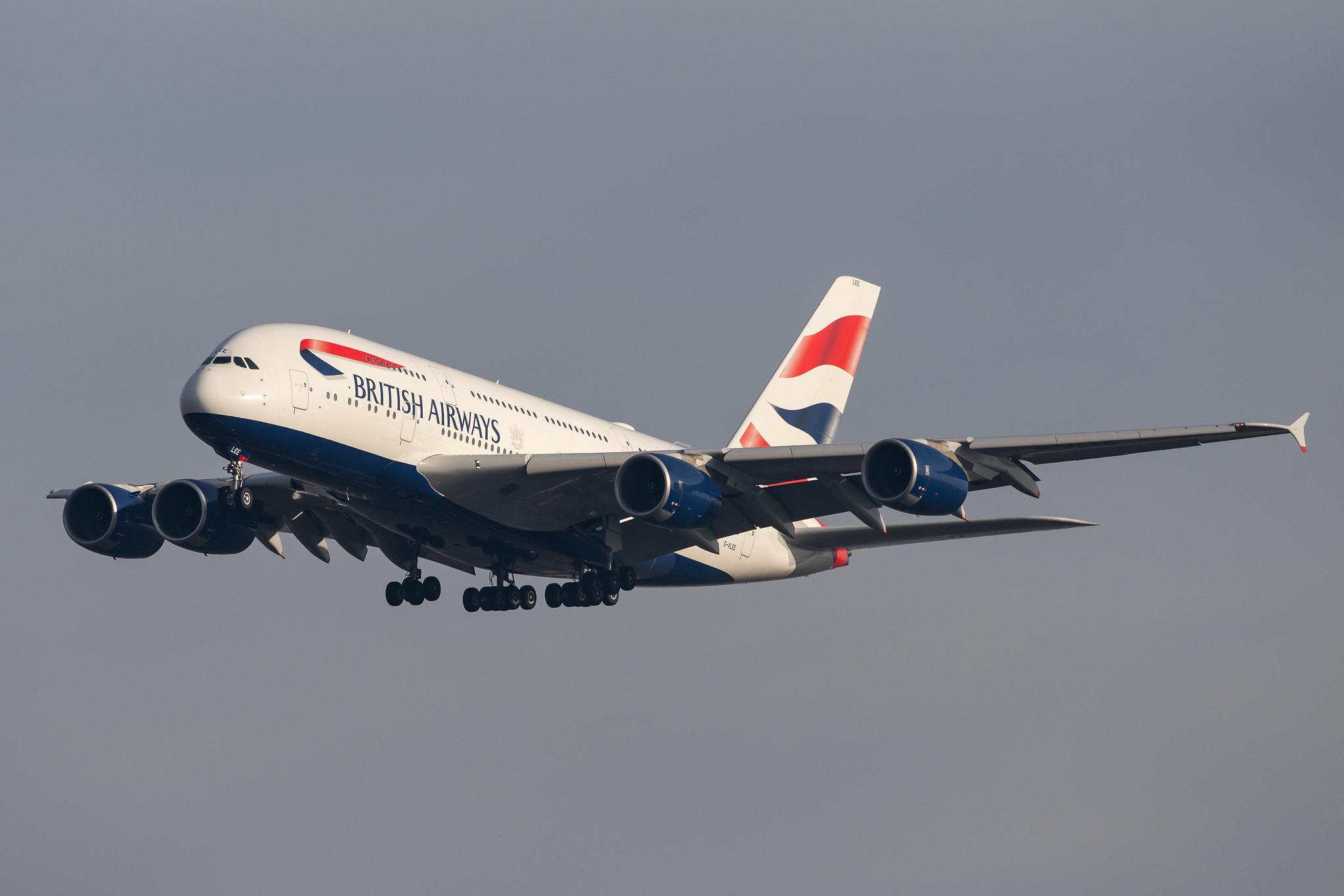 London Heathrow Airport: British Airways (BA / BAW) |  Airbus A380-841 A388 | G-XLEE | MSN 148