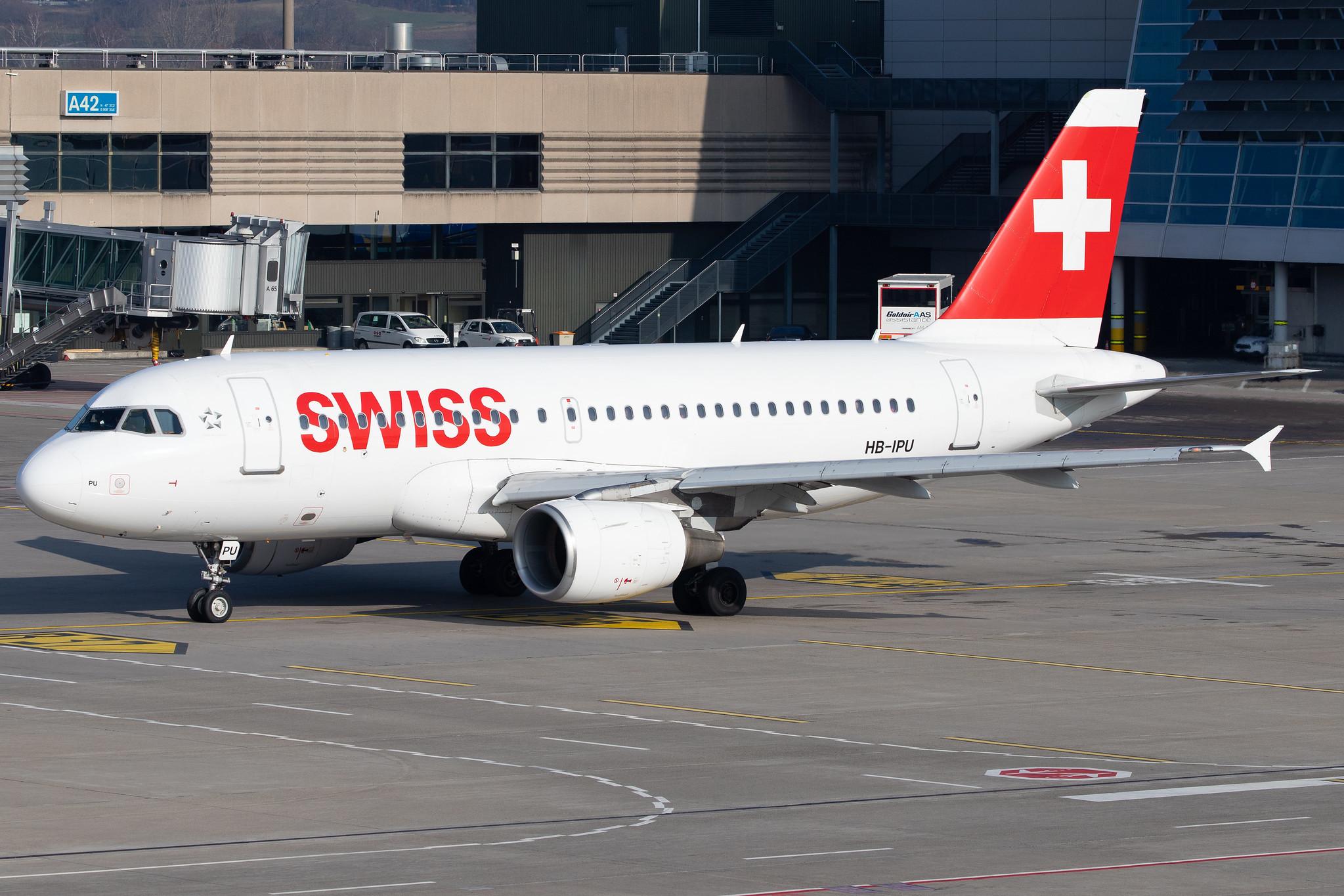 Flughafen Zürich: Swiss (LX / SWR) |  Airbus A319-112 A319 | HB-IPU | MSN 0713