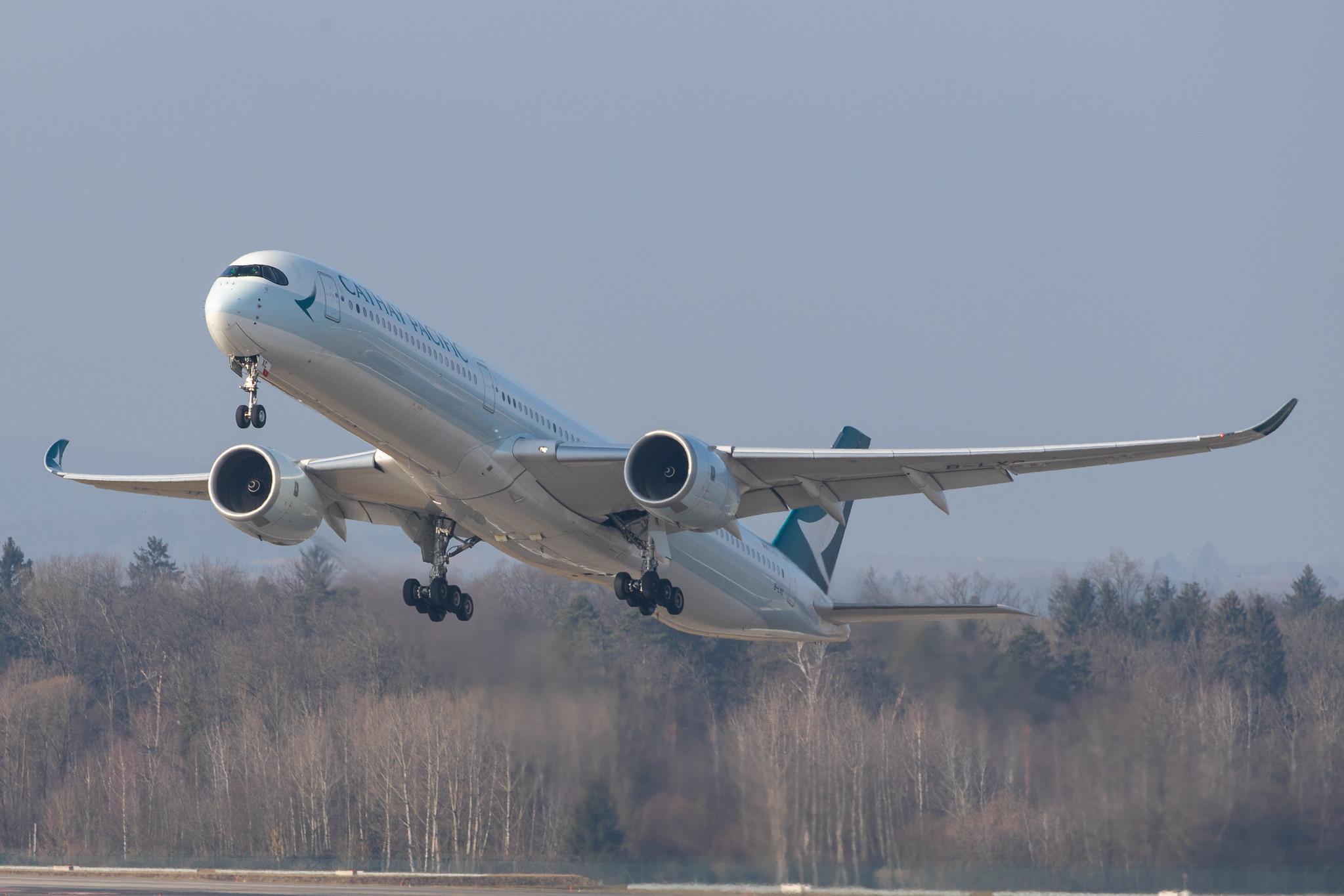 Flughafen Zürich: Cathay Pacific (CX / CPA) |  Airbus A350-1041 A35K | B-LXC | MSN 188