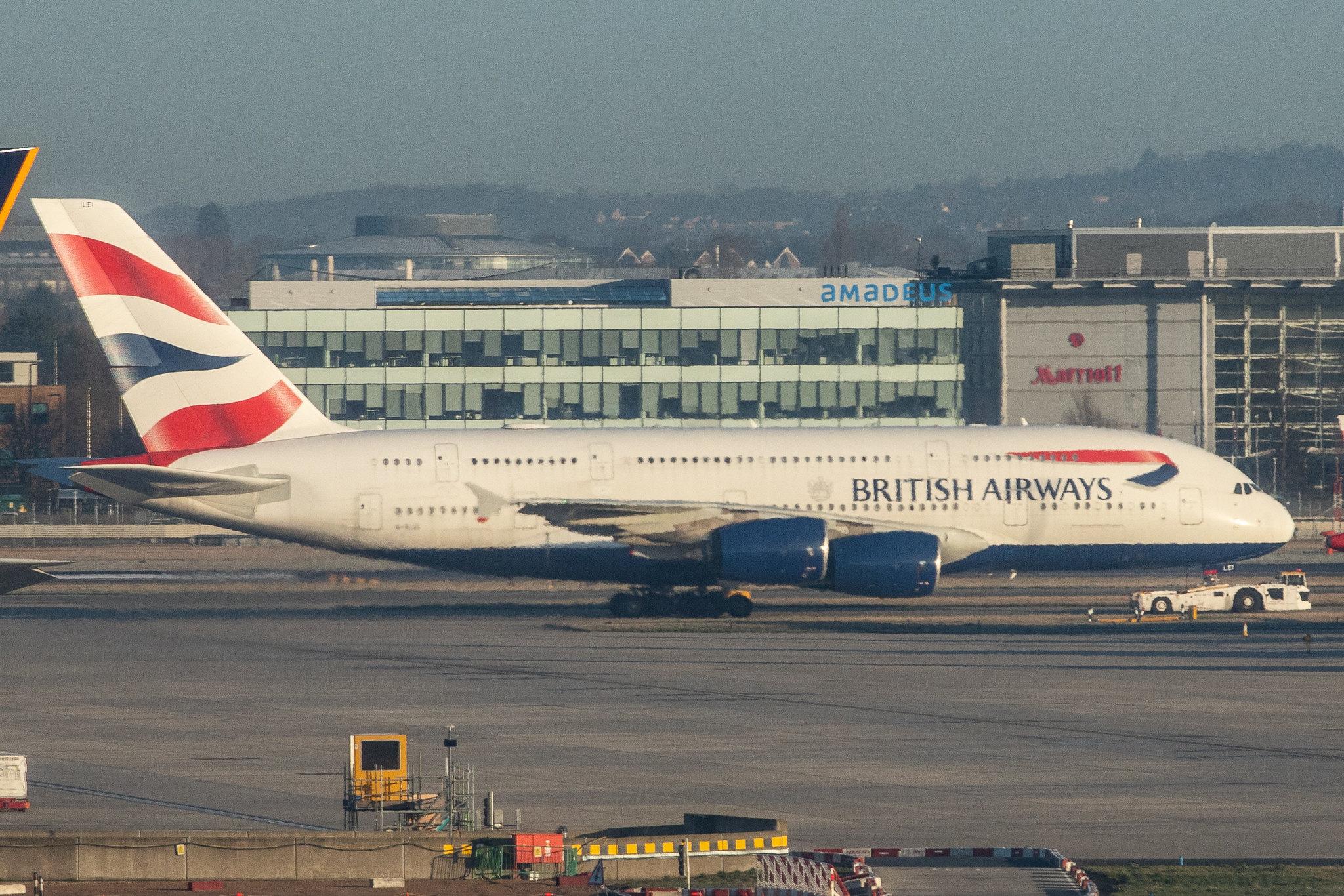 London Heathrow Airport: British Airways (BA / BAW) |  Airbus A380-841 A388 | G-XLEI | MSN 173